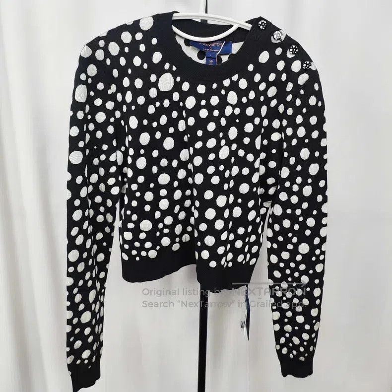 Louis Vuitton Louis Vuitton Polka-dot Sweater Size L / US 10 / IT 46 - 1 Thumbnail