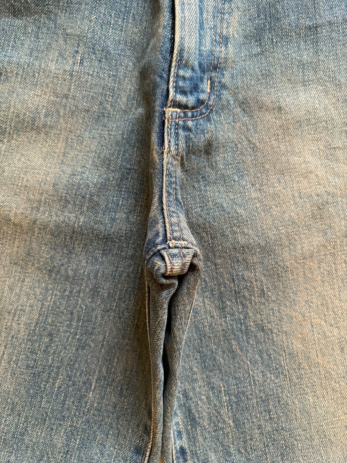 Wrangler Vintage Wrangler Blue Bell Selvedge Mud Wash Jean Short Size US 27 - 8 Thumbnail