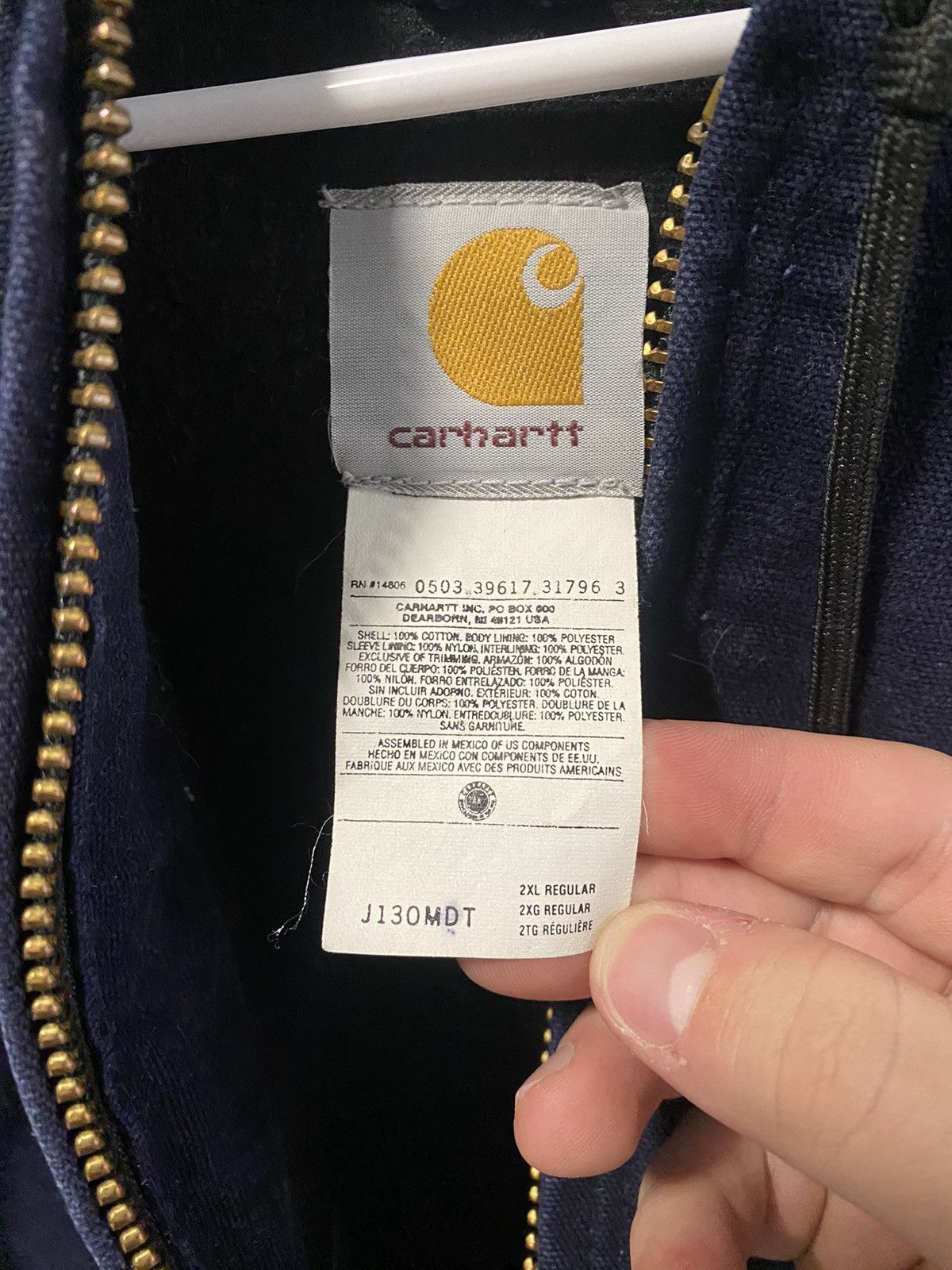 Carhartt × Vintage Carhartt Full Zip Hooded Canvas Jacket Size US XXL / EU 58 / 5 - 2 Thumbnail