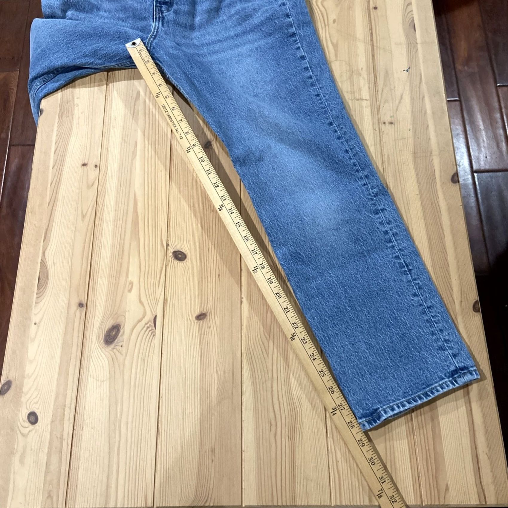 Levi's Levi's Jeans Womens 32 Blue Denim Premium 70s High Slim Straight Size 24" / US 00 / IT 34 - 7 Thumbnail