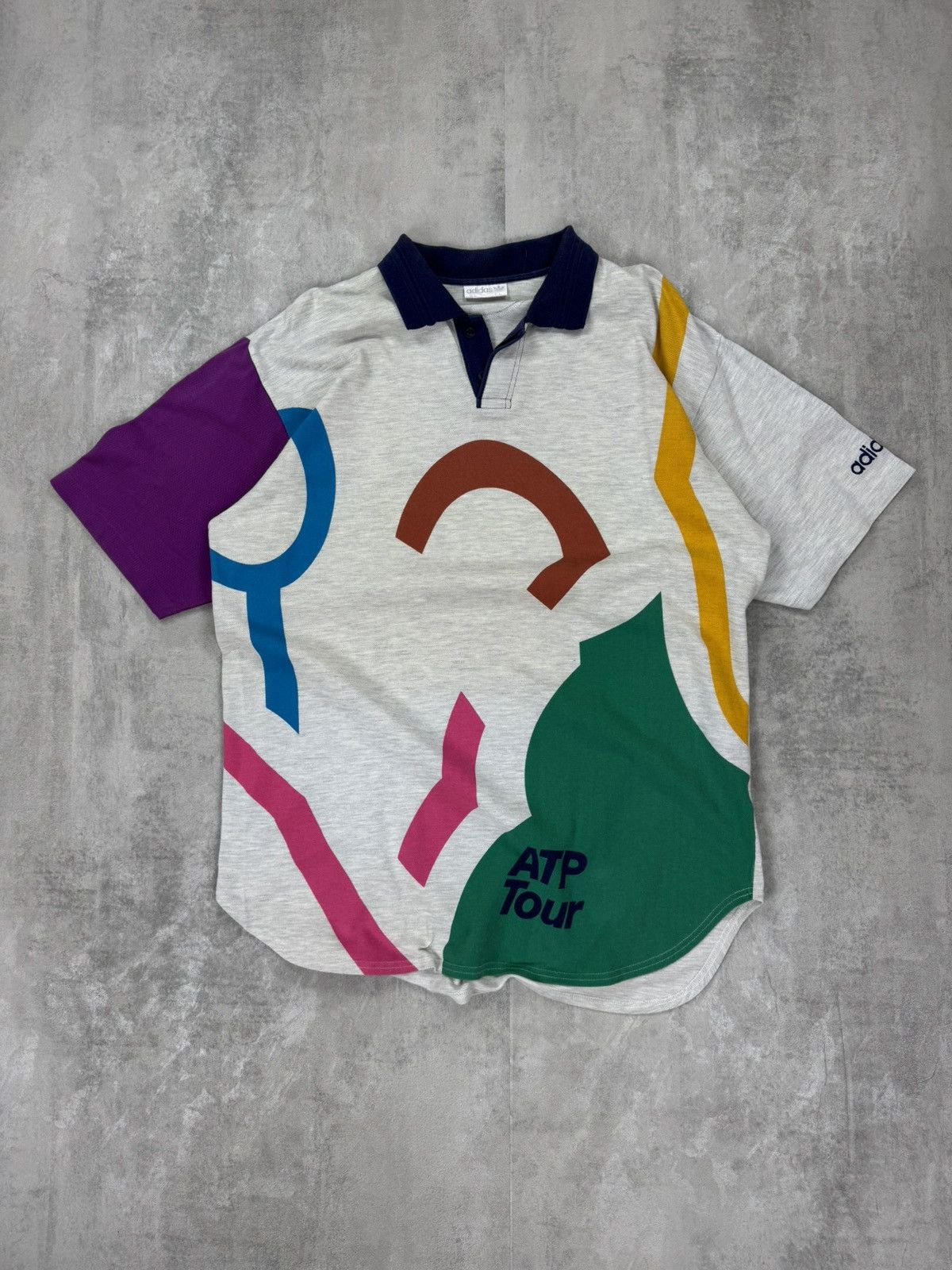 Vintage adidas originals Vintage APT TOUR Tennis Polo oversized Size US XXL / EU 58 / 5 - 1 Thumbnail