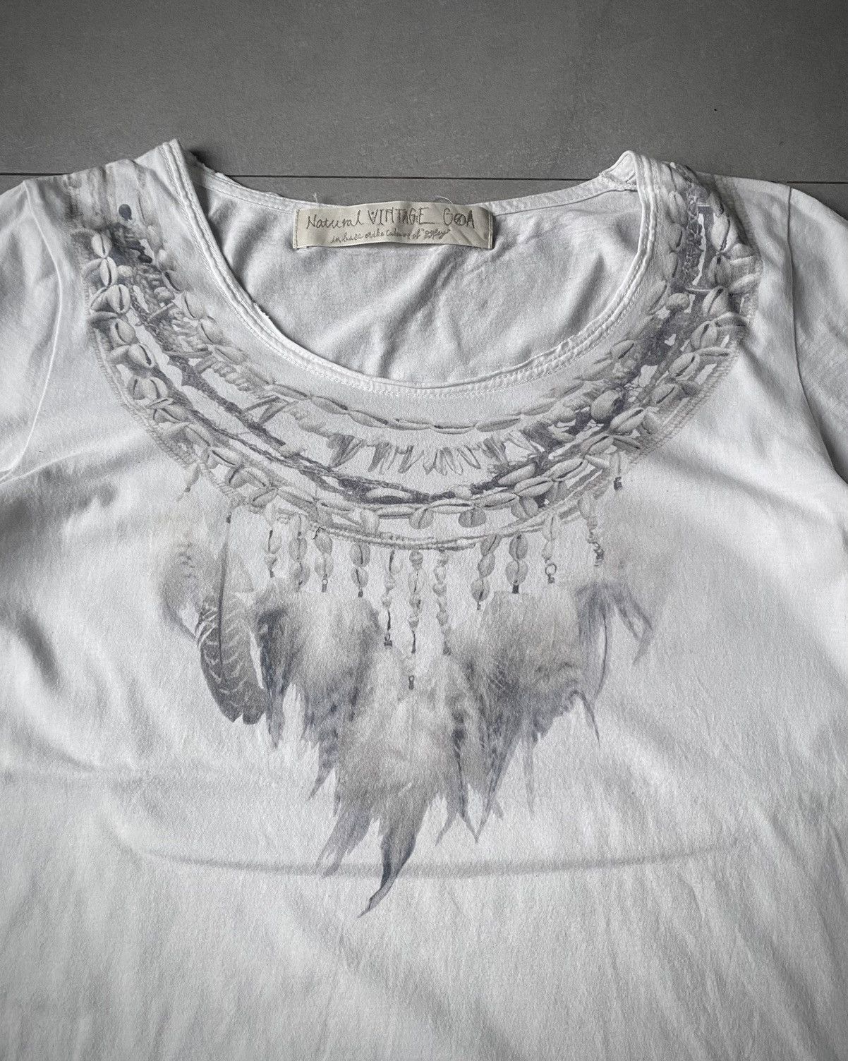 GOA GOA Feather Necklace Tee Size US M / EU 48-50 / 2 - 2 Thumbnail