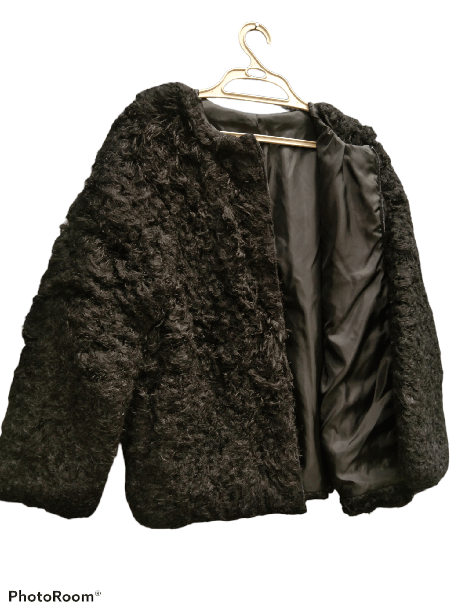 FALL WINTER FULL-ZIP FAUX FUR CARDIGAN