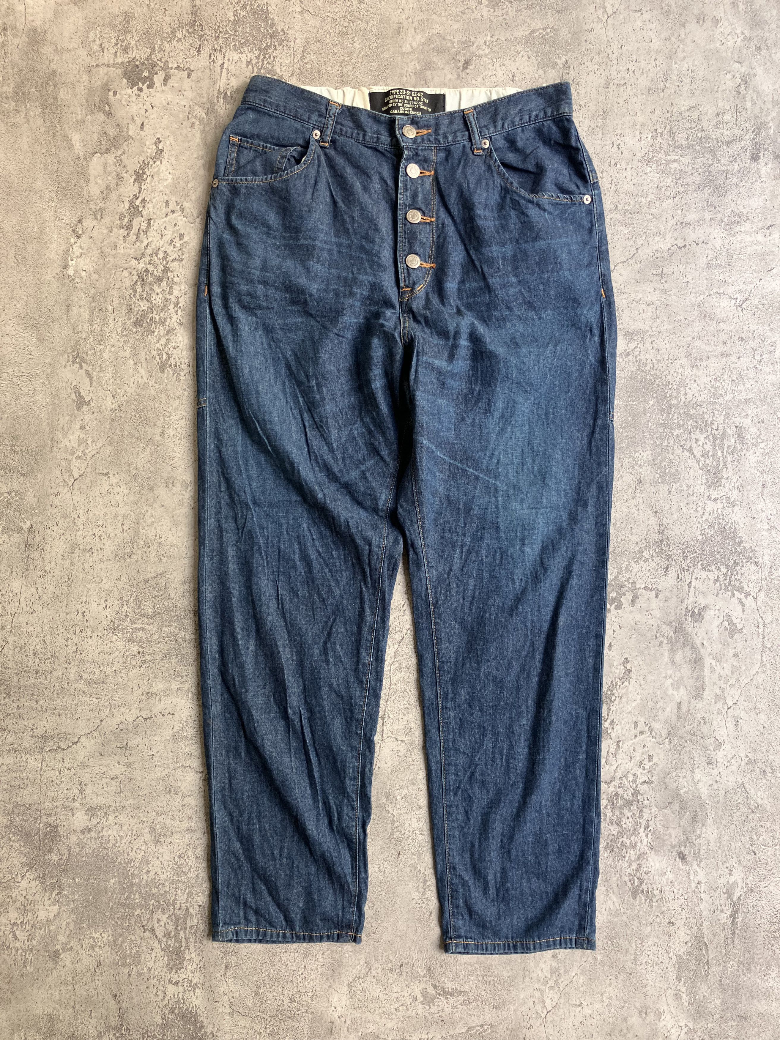 AUTHENTIC CABANE DE ZUCCA LIGHTWEIGHT DENIM PANT, Size 33