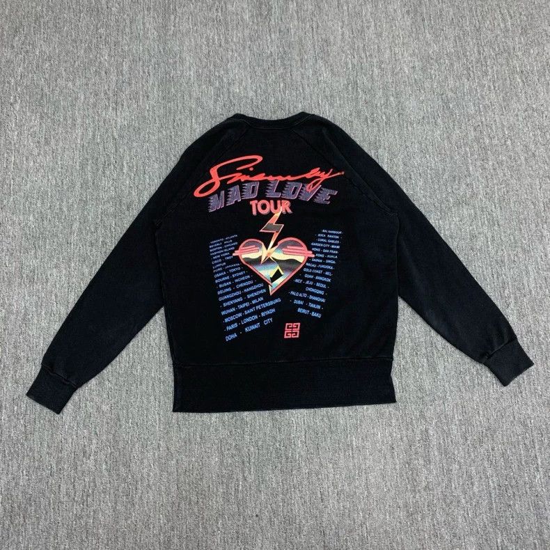 Givenchy Givenchy Black Lightning Letter Long Sleeve Sweatshirt, Si Size US XS / EU 42 / 0 - 2 Thumbnail