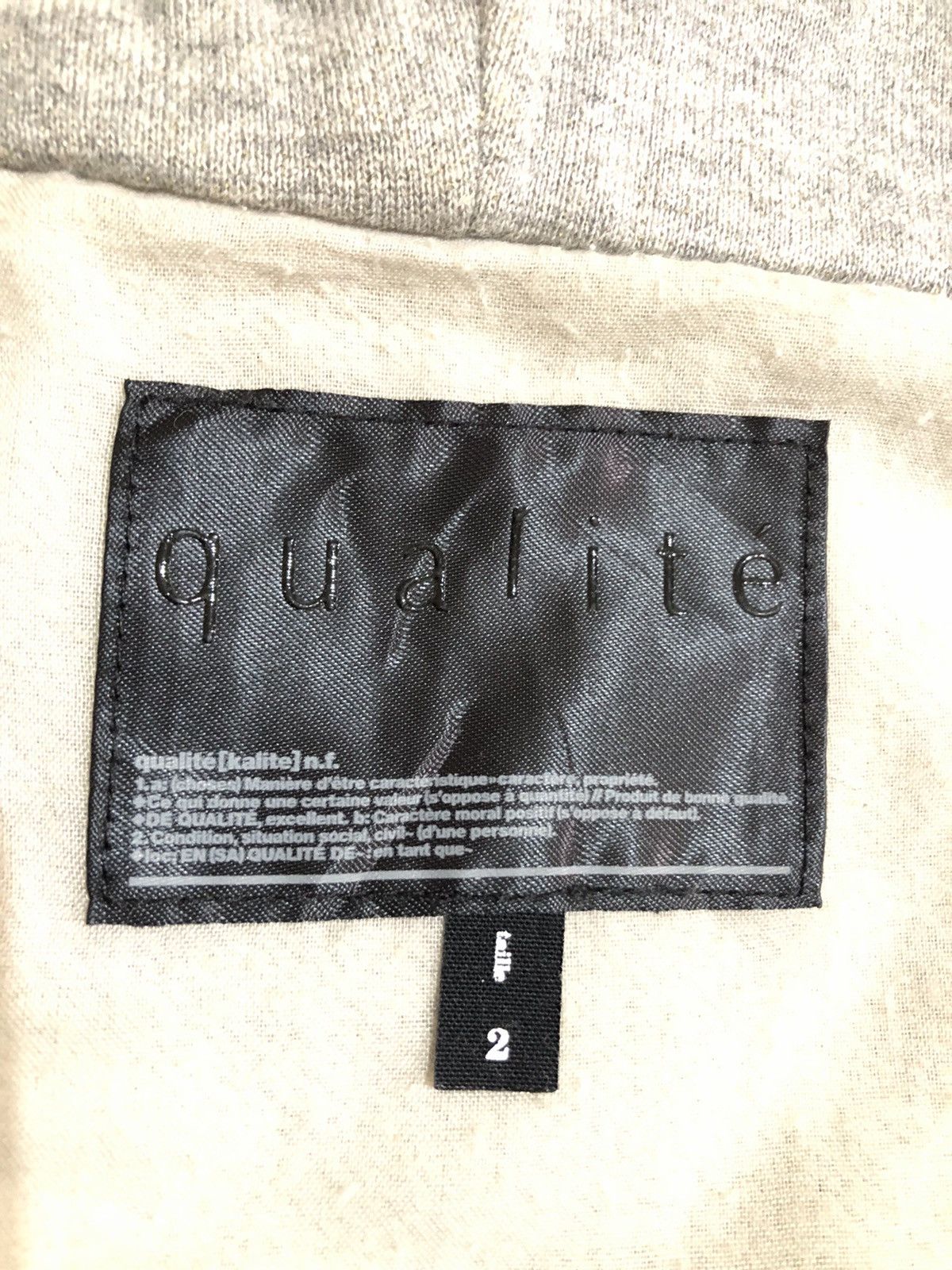 Japanese Brand Qualite Zipper Button Hoodie Size S / US 4 / IT 40 - 5 Thumbnail