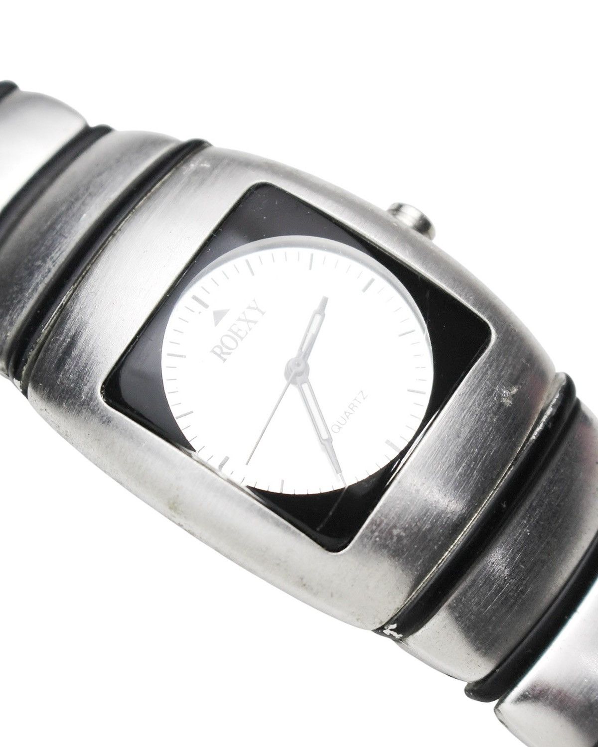 Japanese Brand 2000S ROEXY RECTANGULAR CASE BRACELET WATCH Size ONE SIZE - 5 Thumbnail