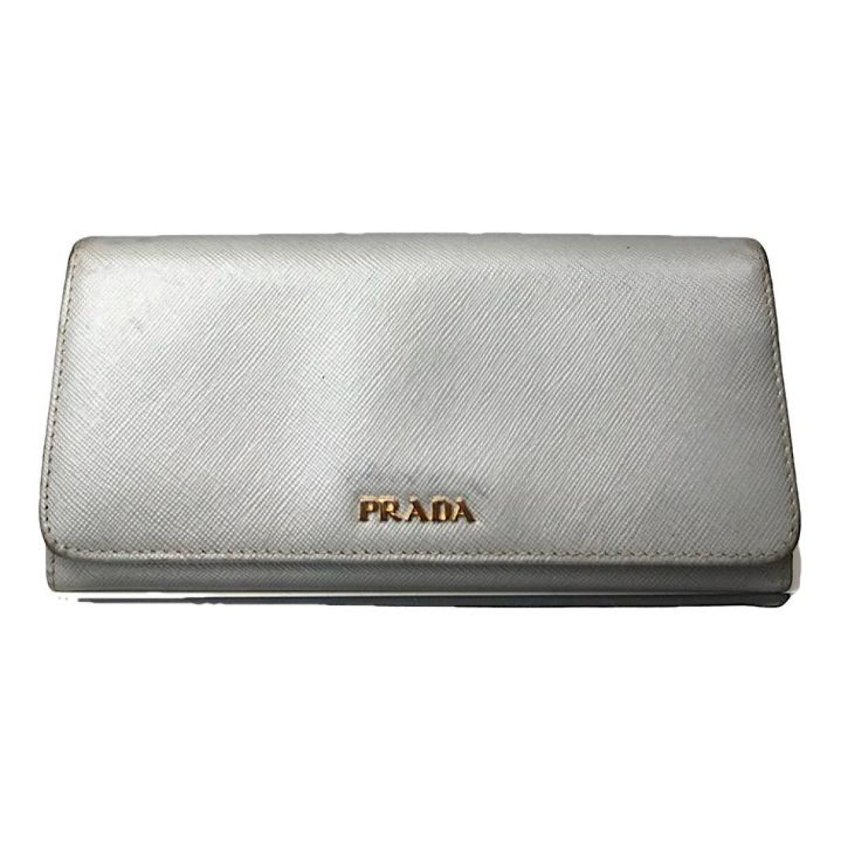 Prada Turquoise Leather Wallet Size ONE SIZE - 1 Thumbnail