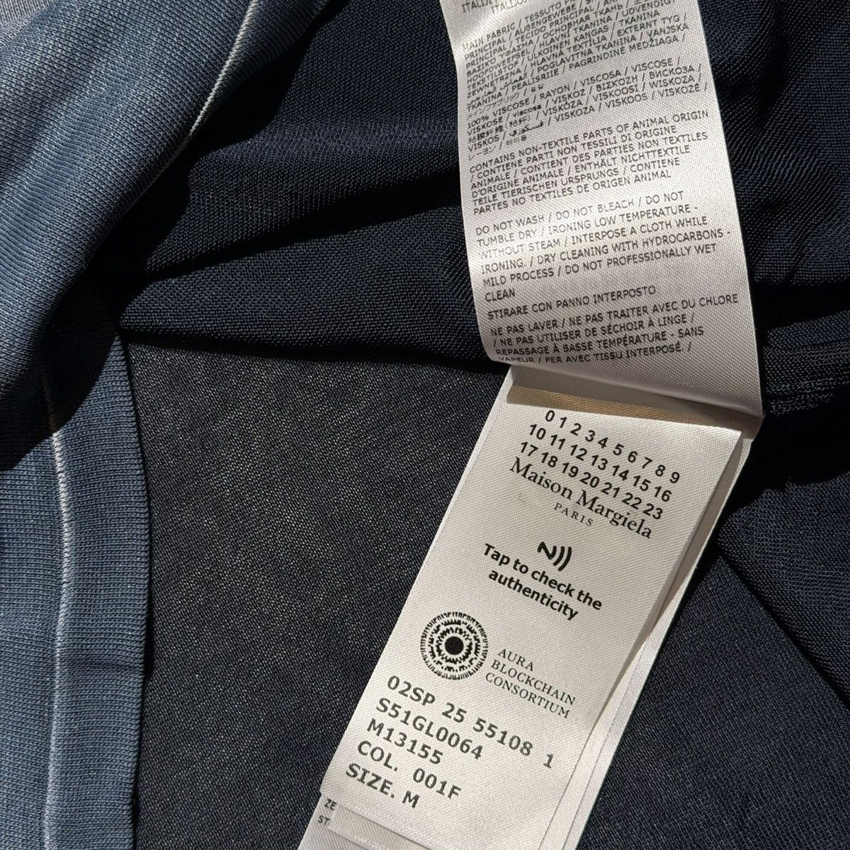 Maison Margiela $2,265 FW25 viscose sun faded polo top Size US M / EU 48-50 / 2 - 8 Thumbnail