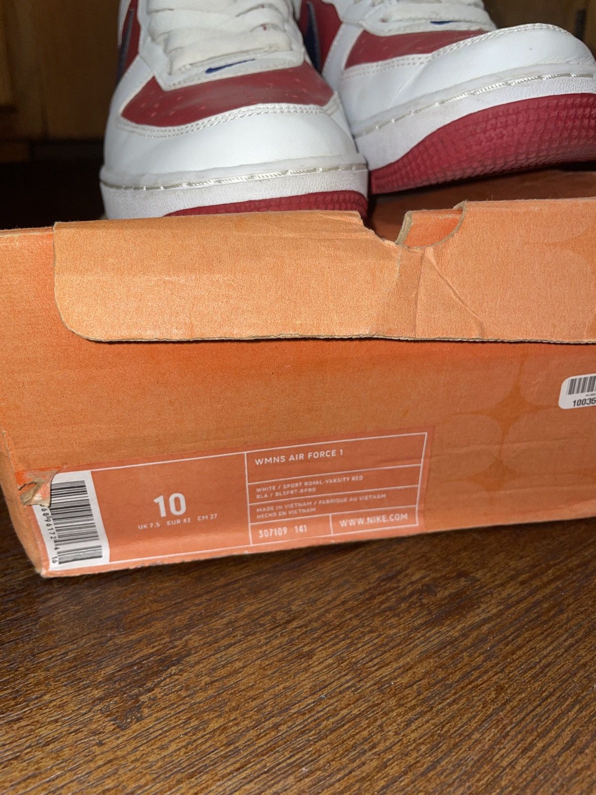 Nike × Vintage Nike WMNS Air Force 1 2004 Independence Day Size US 8.5 / EU 41-42 - 7 Thumbnail