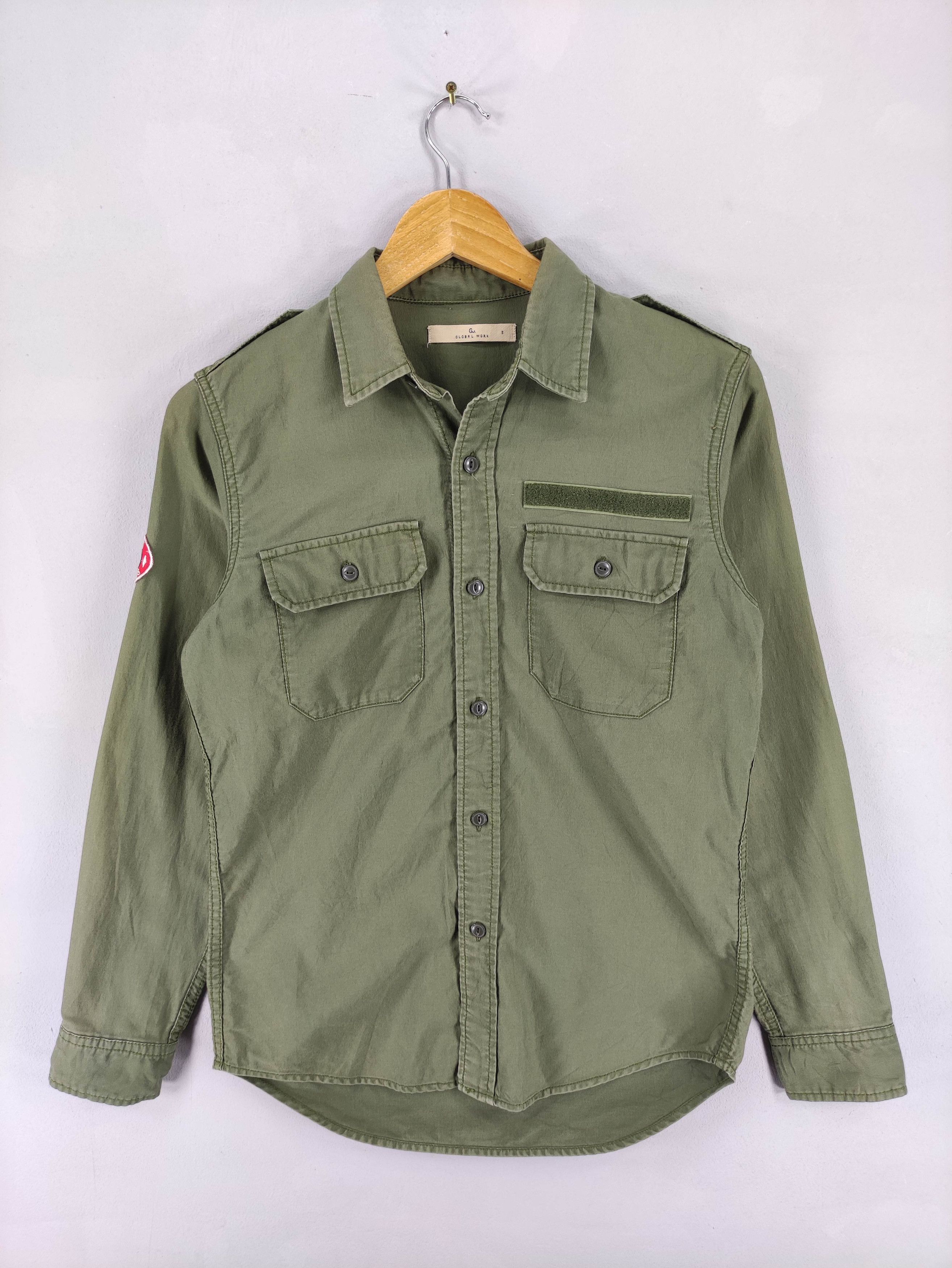 Global Work Vintage Gu Global Work Military Style Shirt Button Up Size S / US 4 / IT 40 - 1 Thumbnail