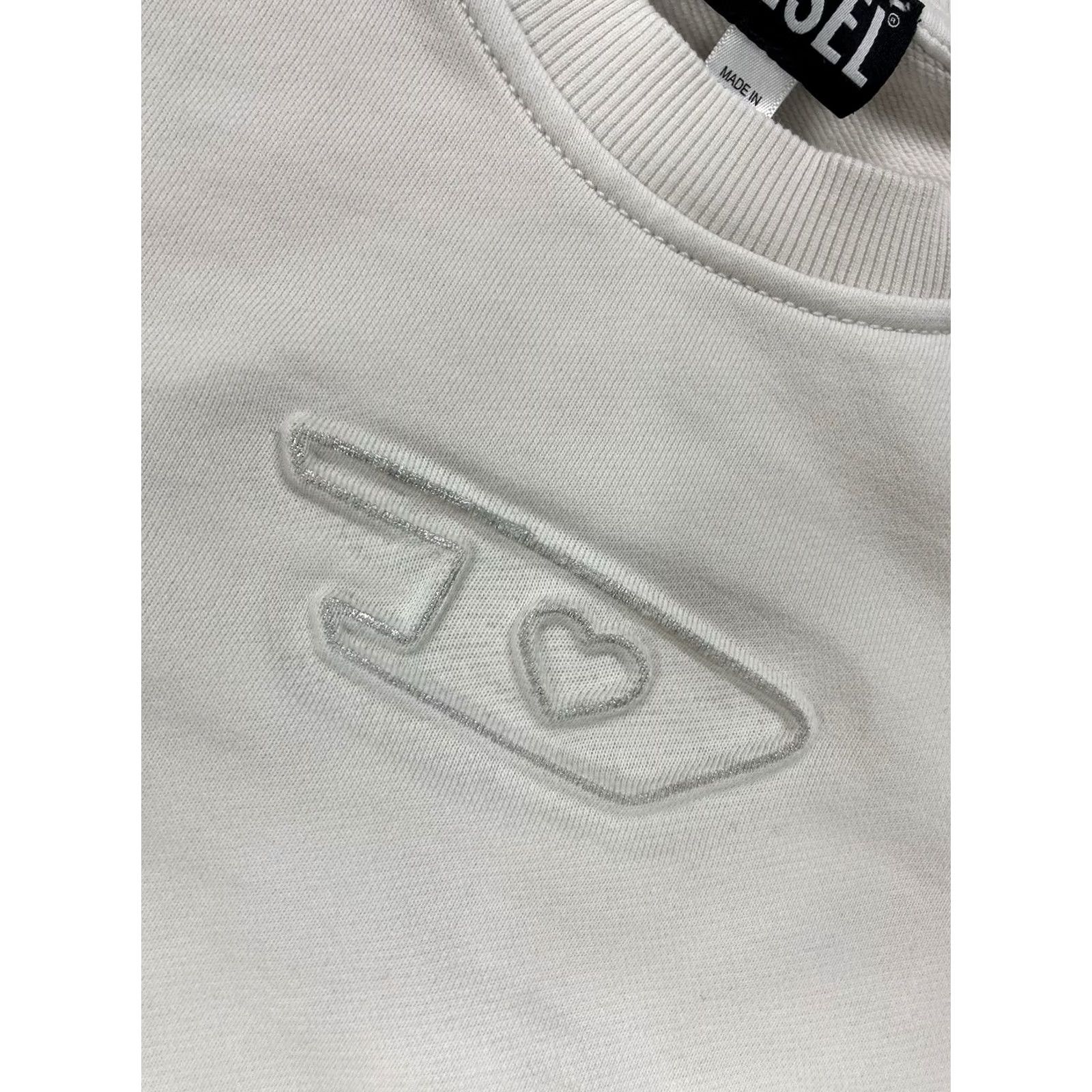 Diesel VINTAGE Diesel Sweatshirt Women Medium White F-Reggy-D-Foil Size M / US 6-8 / IT 42-44 - 2 Thumbnail