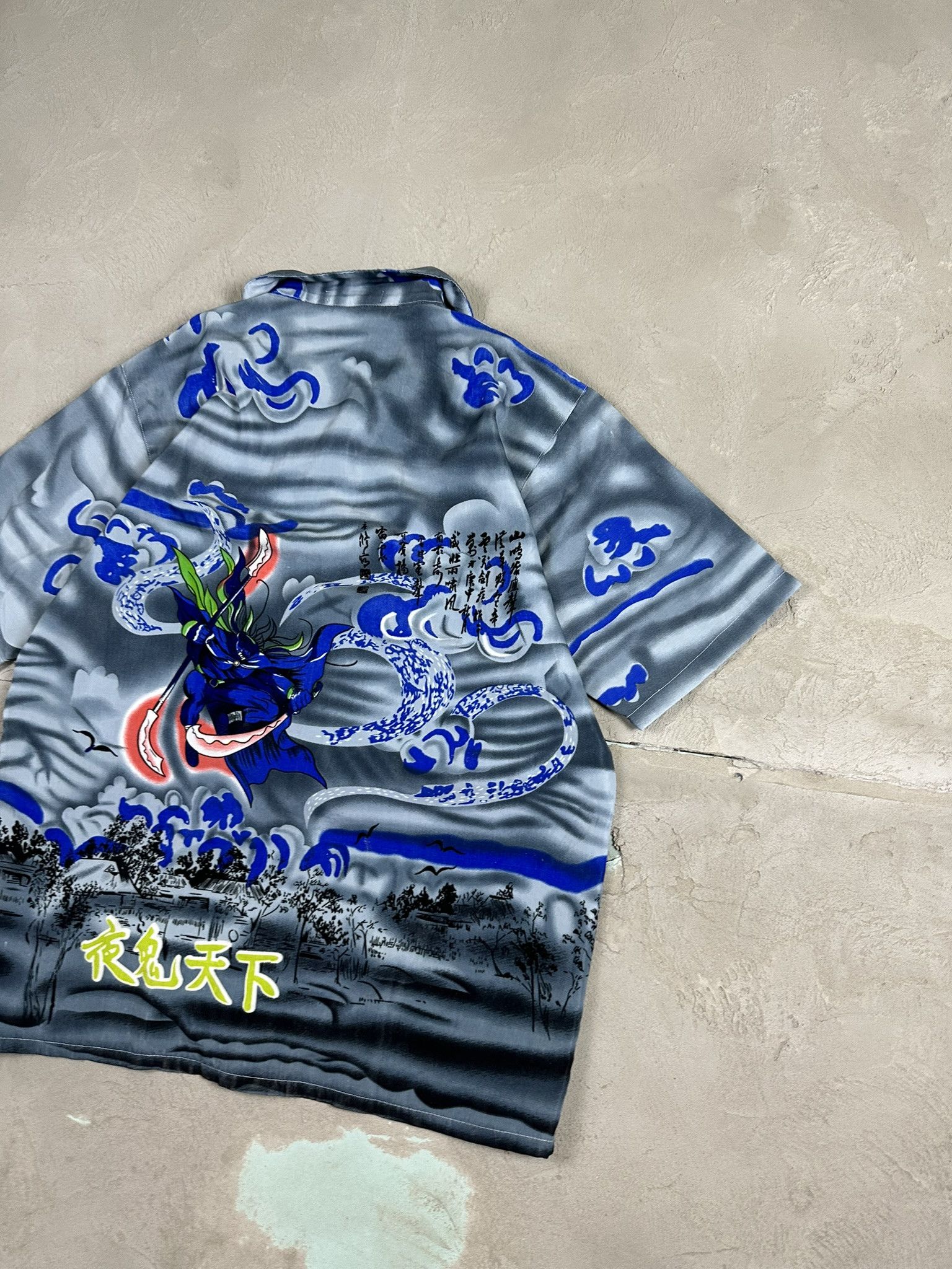 Affliction Crazy Vintage Y2k Affliction Style Fullprint Japanese Shirt Size US M / EU 48-50 / 2 - 11 Thumbnail