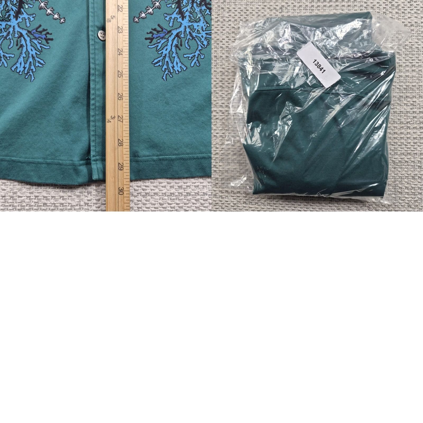 Murano Murano Button Up Shirt Mens L Green Tropical Graphic Short Sleeve Casual Size US L / EU 52-54 / 3 - 9 Thumbnail