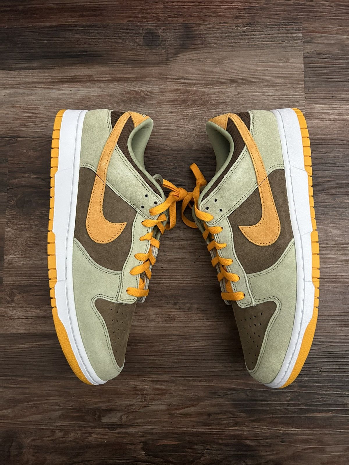 image of Nike Dunk “Dusty Olive” Shoes in Brown, Men's (Size 12)