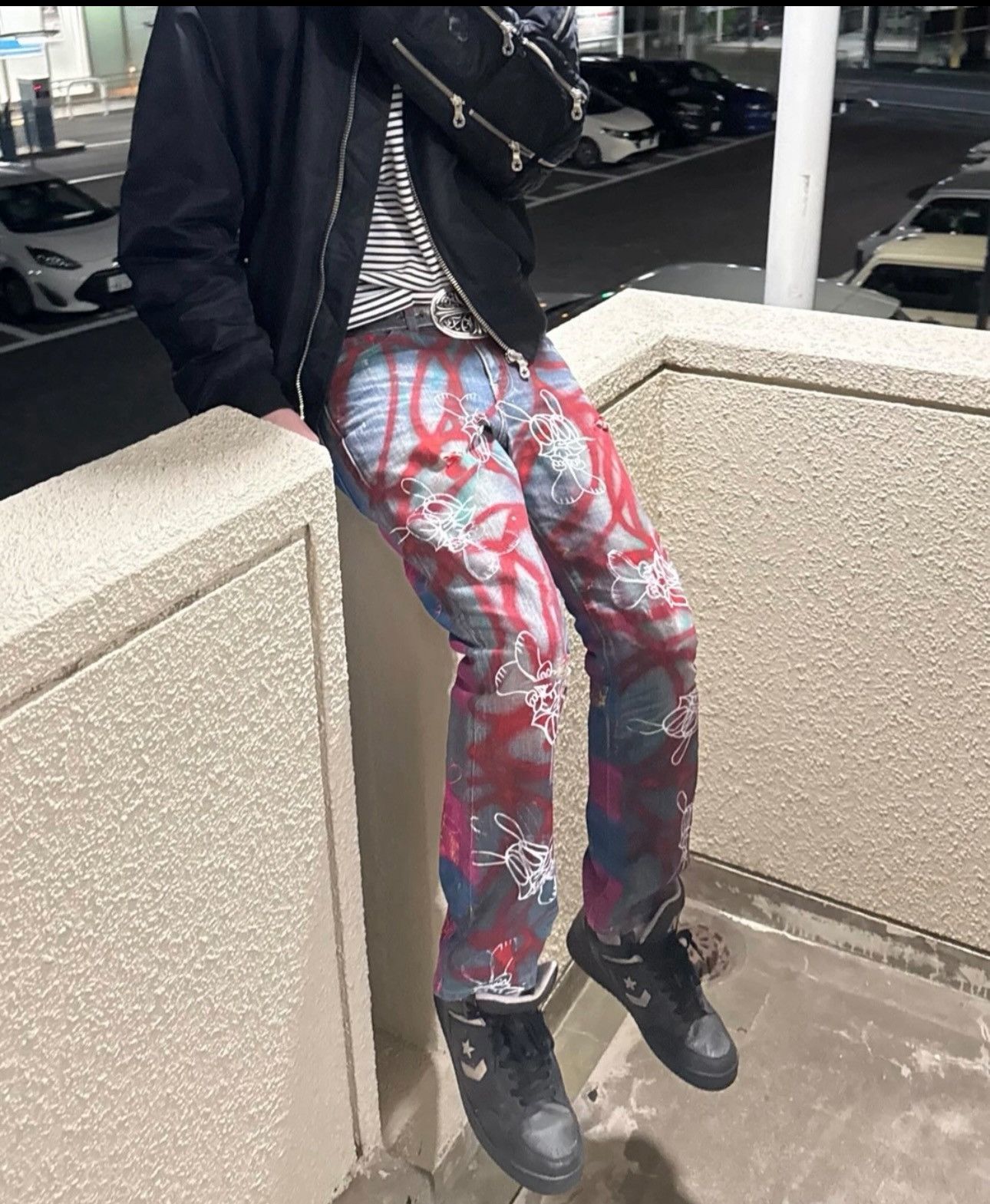 Skoloct Skoloct Hand Painted 1of1 Levi Denim Size US 32 / EU 48 - 6 Thumbnail