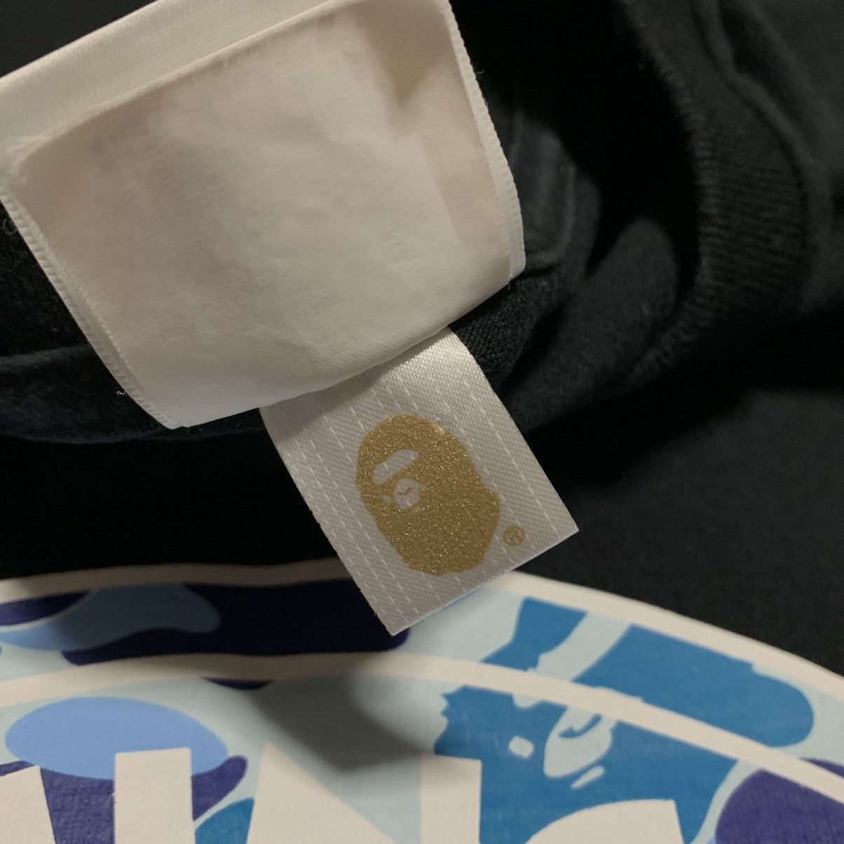 Bape Bape Large Busy Works Blue ABC Camo Black Tee A Bathing Ape Size US L / EU 52-54 / 3 - 5 Thumbnail