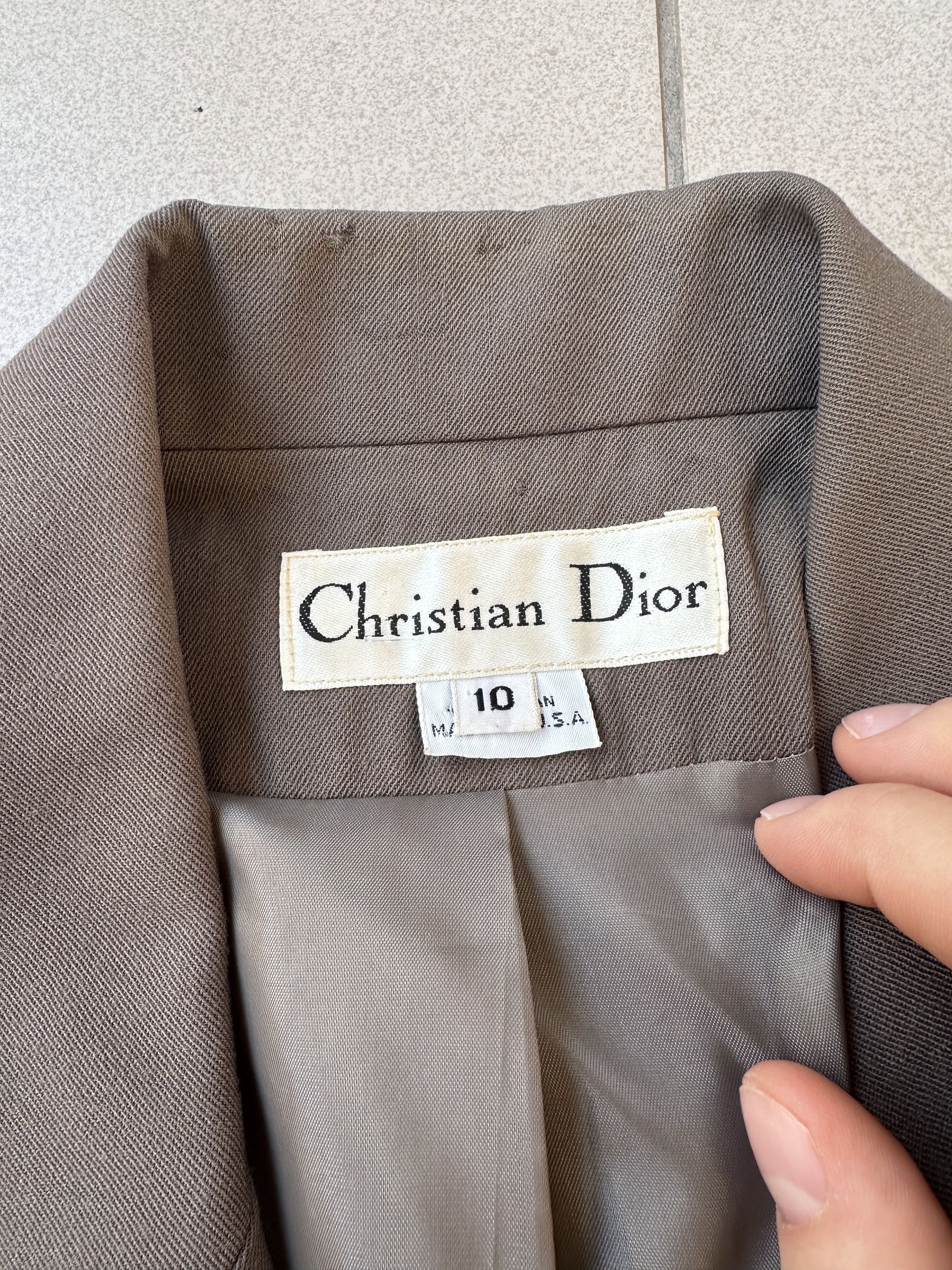 Christian Dior Monsieur × Vintage Rare Vintage Christian Dior women suit blazer + skirt Size L / US 10 / IT 46 - 9 Thumbnail