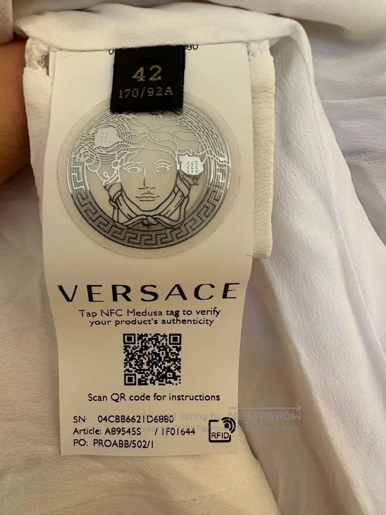 Versace Versace Rose dress Size S / US 4 / IT 40 - 4 Thumbnail