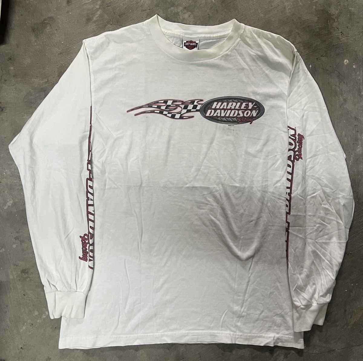Harley Davidson Vintage Harley-Davidson Racing long Sleeves Size US L / EU 52-54 / 3 - 1 Thumbnail