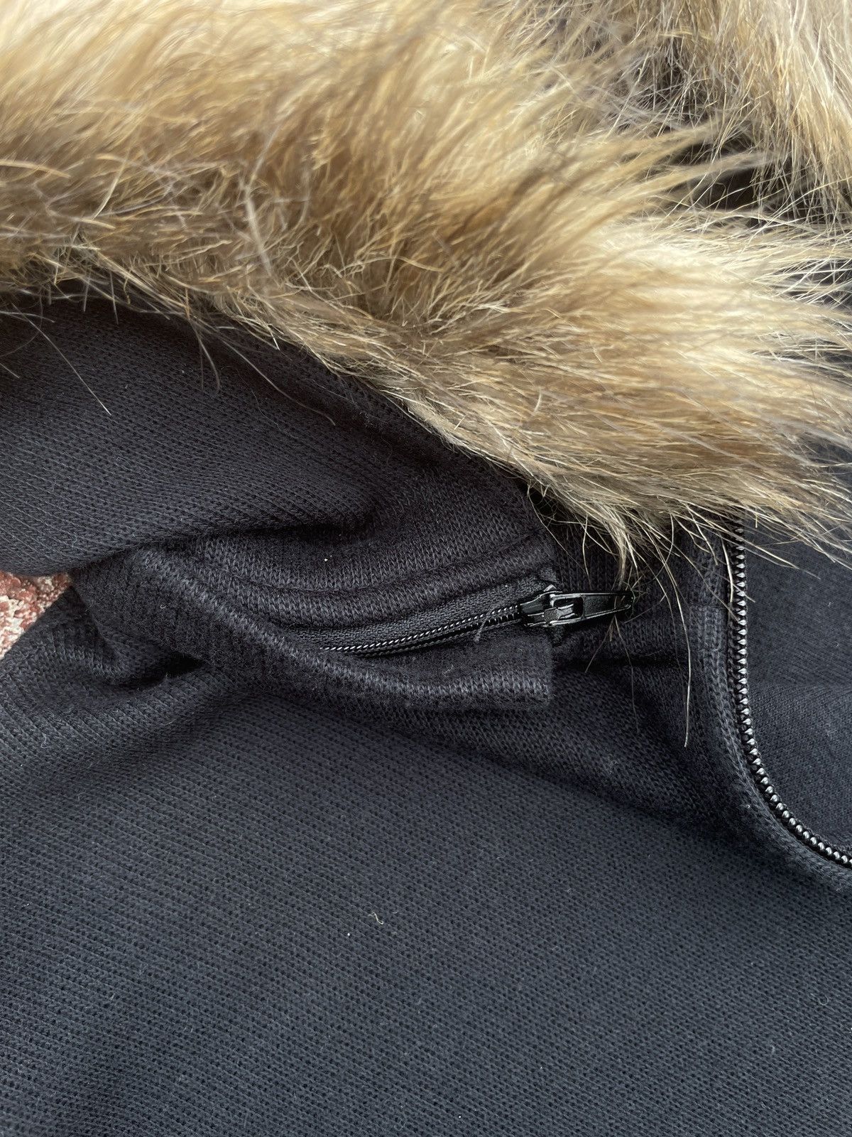 Japanese Brand 2000s Japanese arcive Fur Hoodie Karma Black Triball Gothic Size US L / EU 52-54 / 3 - 9 Thumbnail