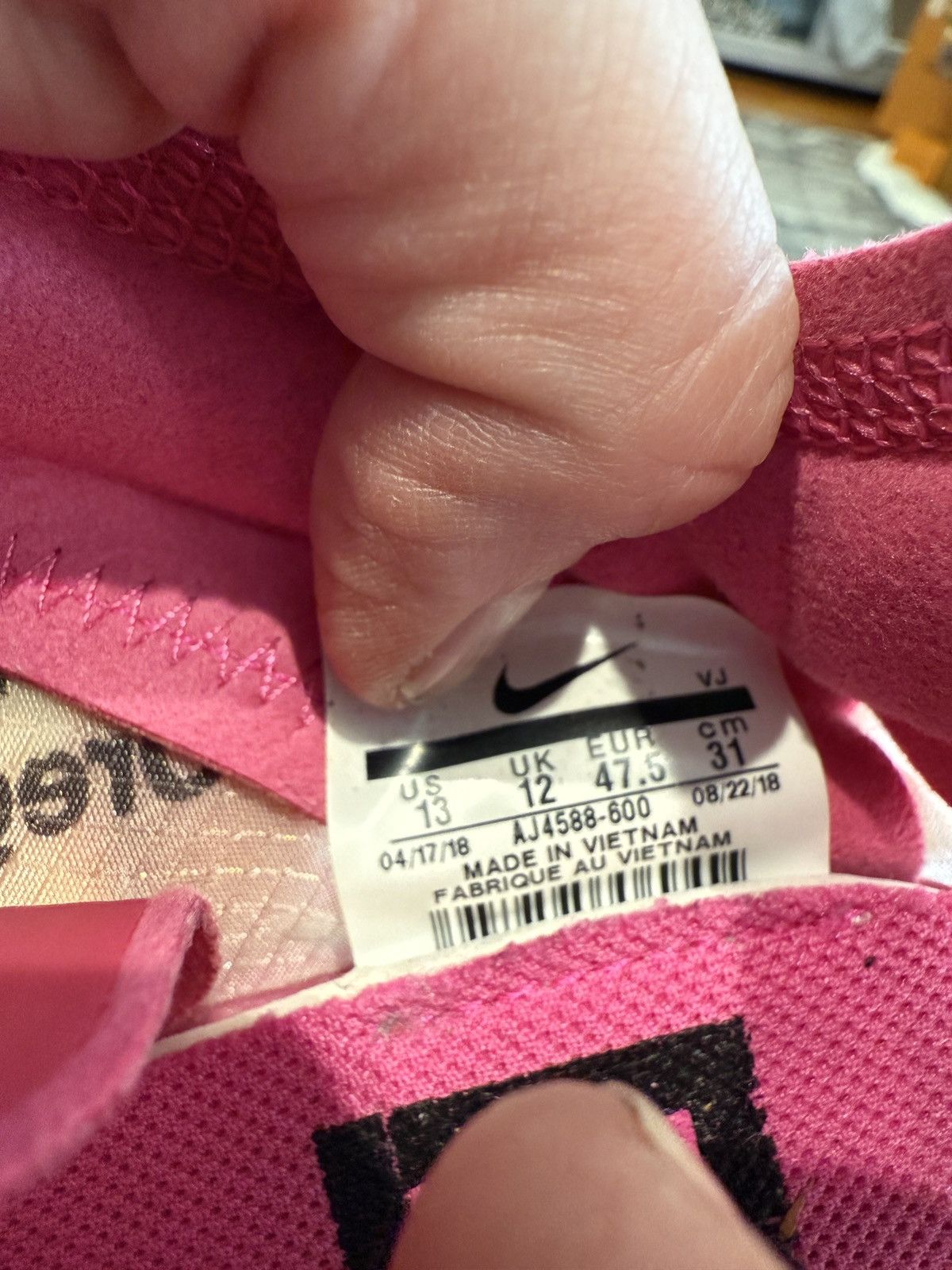 Nike × Off-White Men’s Nike Zoom Fly Tulip Pink Sz 13 Off-White Size US 13 / EU 46 - 19 Thumbnail