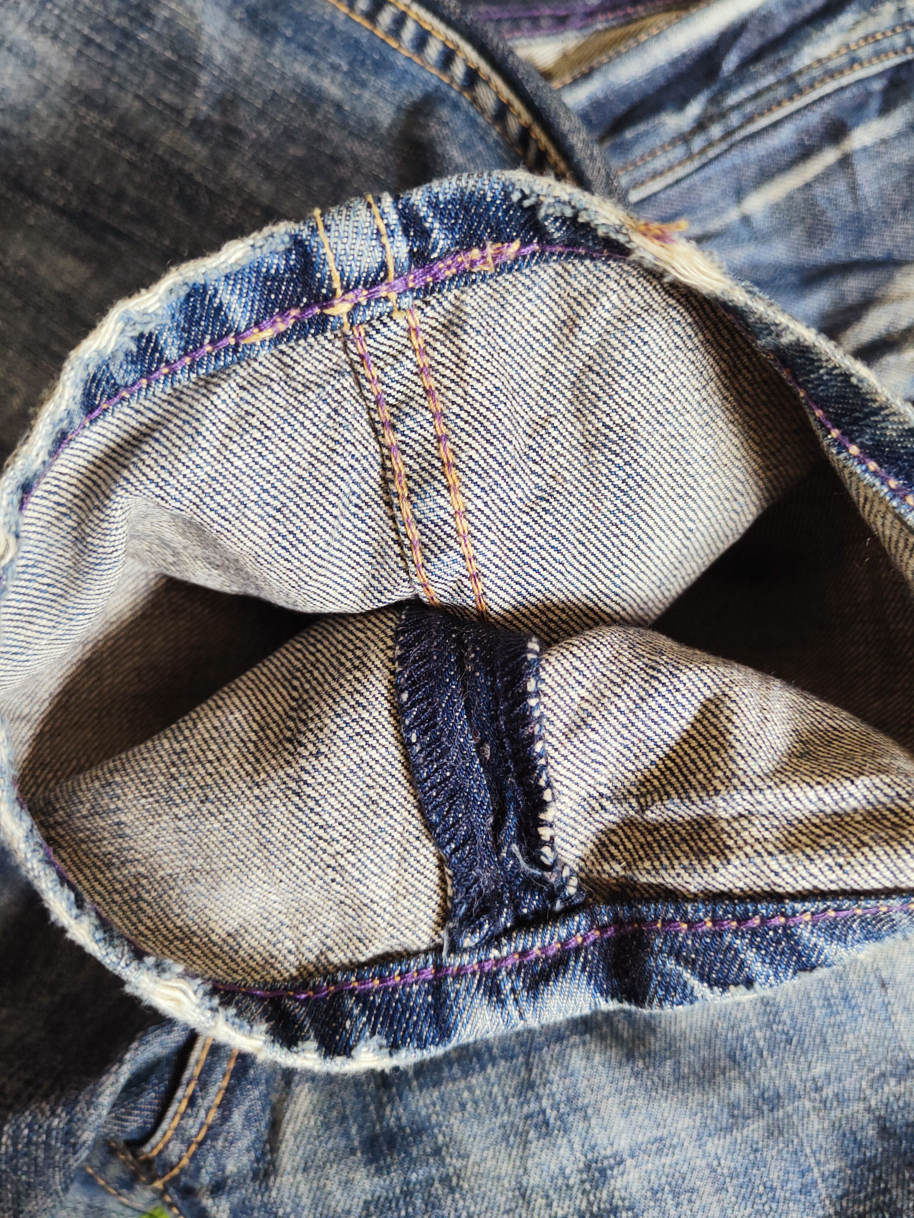Takeo Kikuchi Takeo Kikuchi Dark Blue Faded Distressed Ripped Jeans #S2738 Size US 34 / EU 50 - 13 Thumbnail
