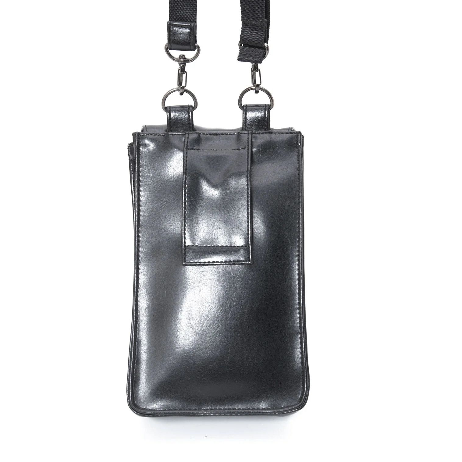 Jean Paul Gaultier Faux Leather Metal Plate Shoulder Bag in Black Size ONE SIZE - 5 Thumbnail