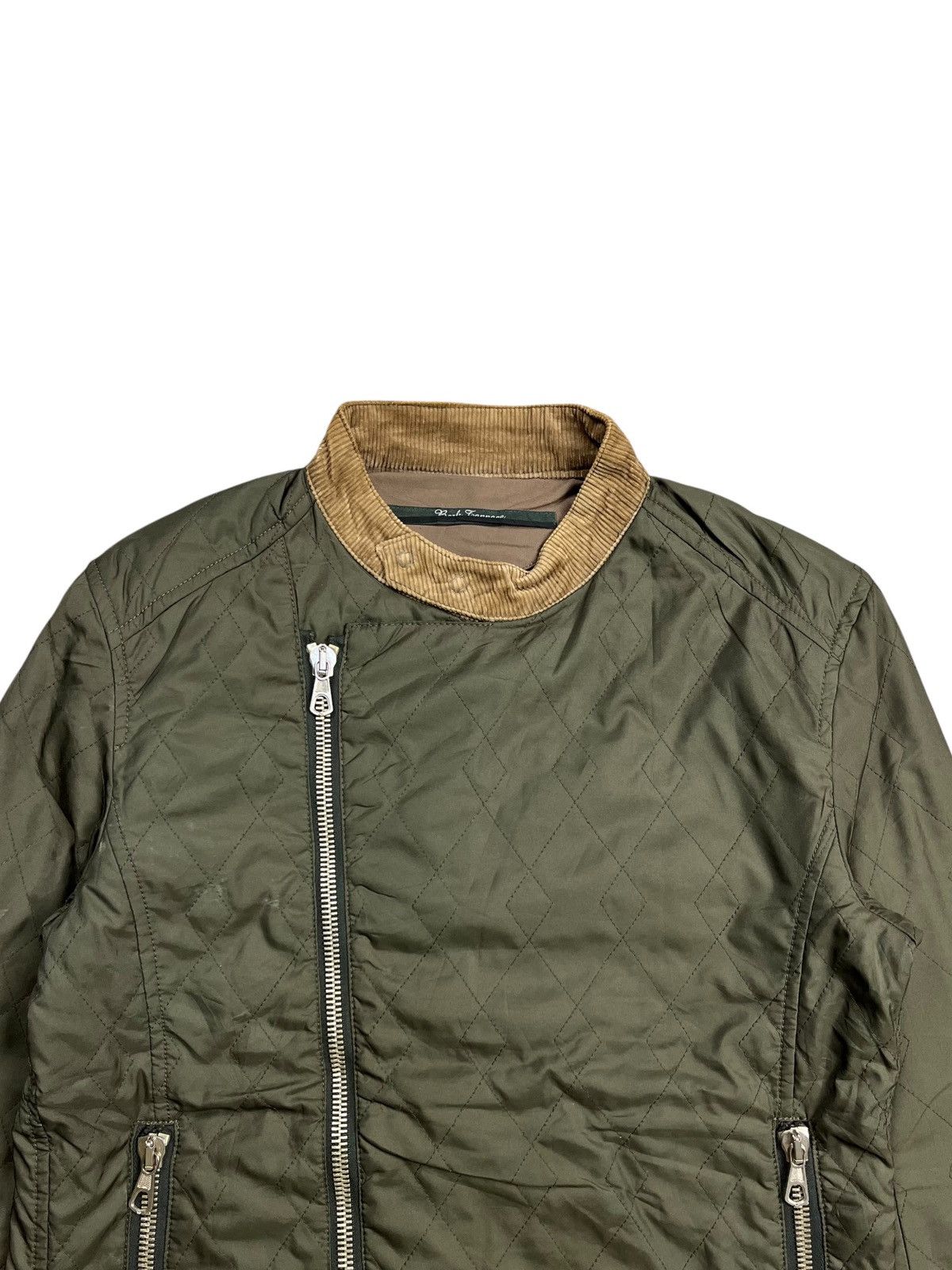 If Six Was Nine 2000s Bark Tannage - Lampo Zipps Asymetrical Jacket Size US L / EU 52-54 / 3 - 5 Thumbnail
