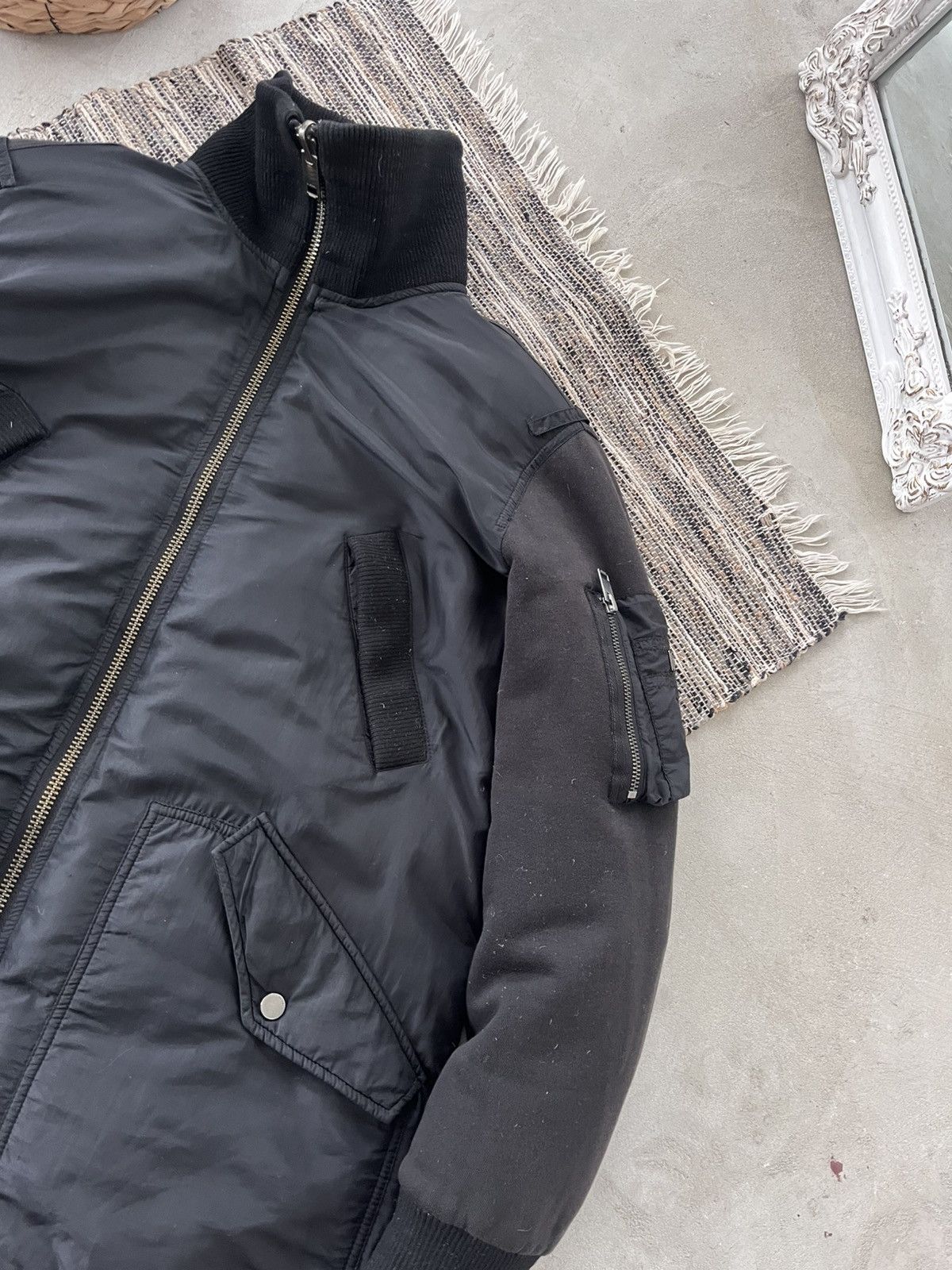Diesel Vintage Diesel Black Reversible Parka Jacket Avantgarde Y2K Size M / US 6-8 / IT 42-44 - 6 Thumbnail