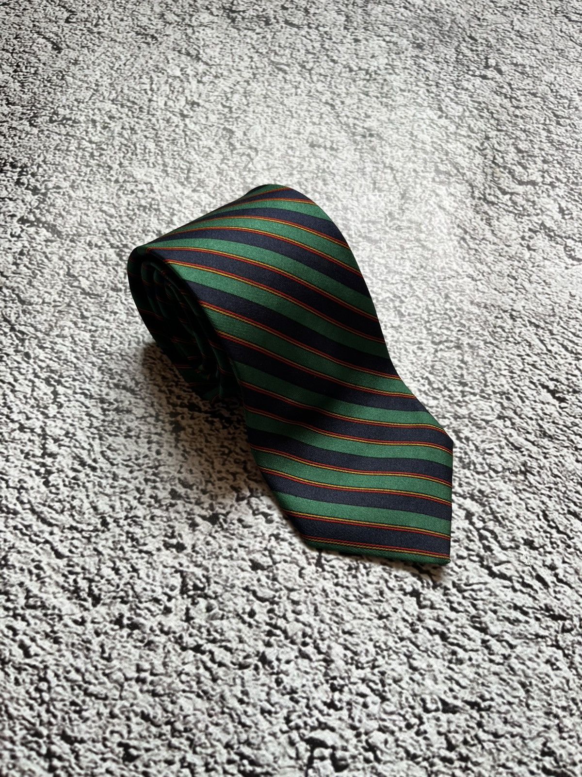 Christian Dior Monsieur Christian Dior Monsieur Striped Silk Tie Size ONE SIZE - 1 Thumbnail