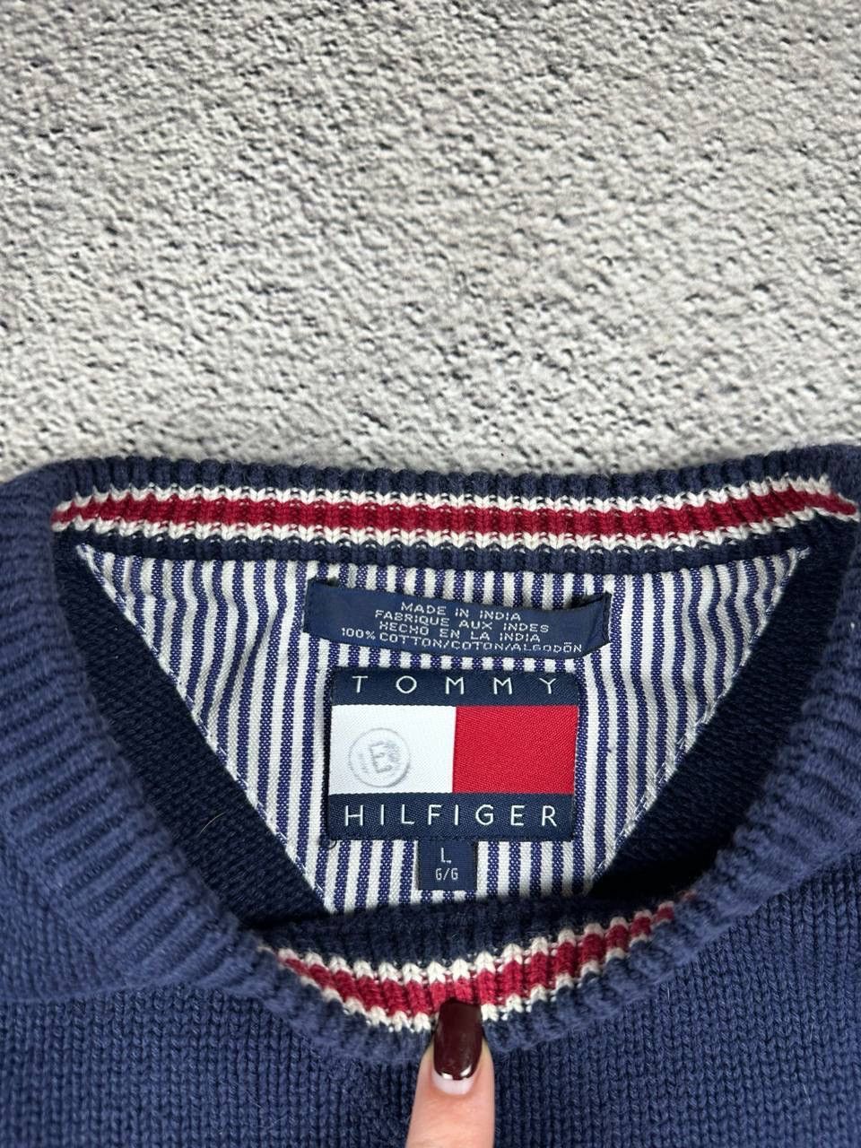 Polo Ralph Lauren Vintage Tommy Hilfiger Knitwear Rare 90s Faded Y2K Striped Size US L / EU 52-54 / 3 - 6 Thumbnail