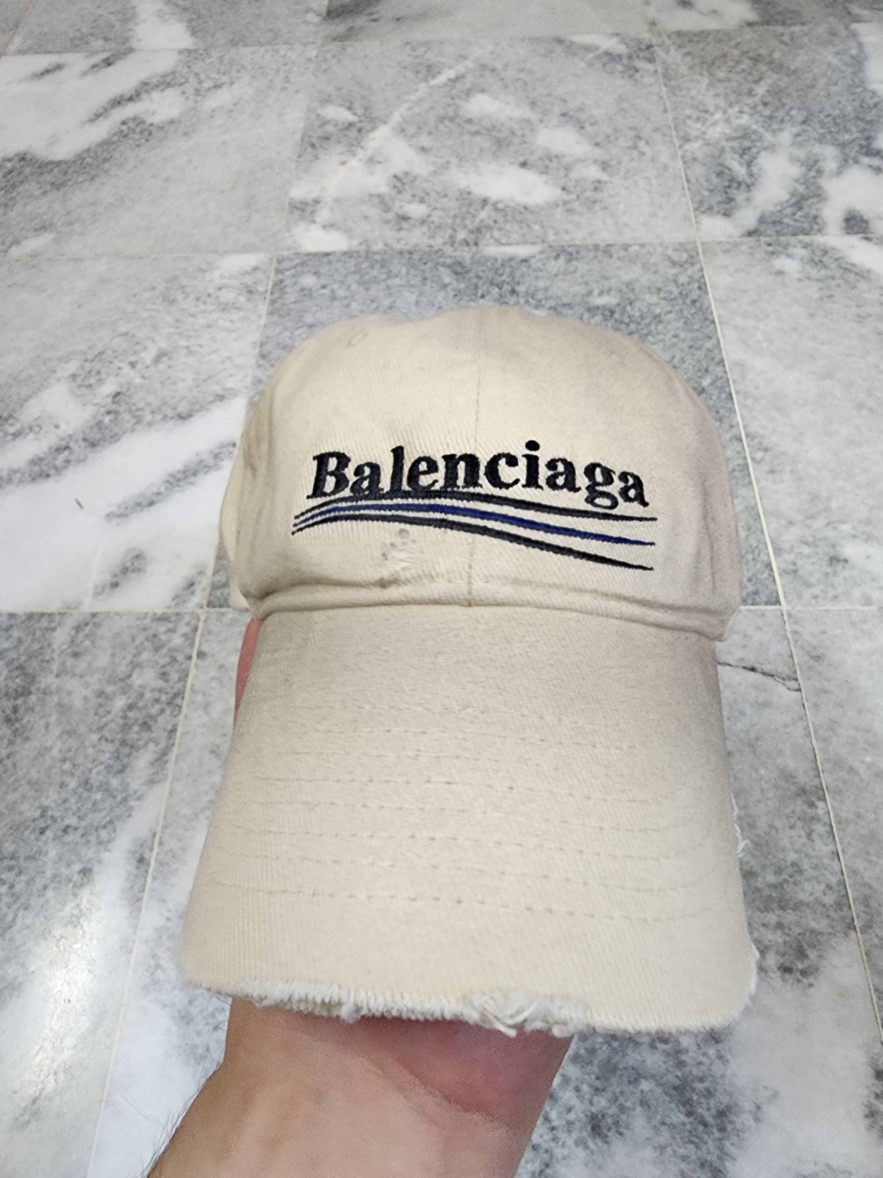 Balenciaga Political Campaign Destroyed Cap Size ONE SIZE - 2 Thumbnail