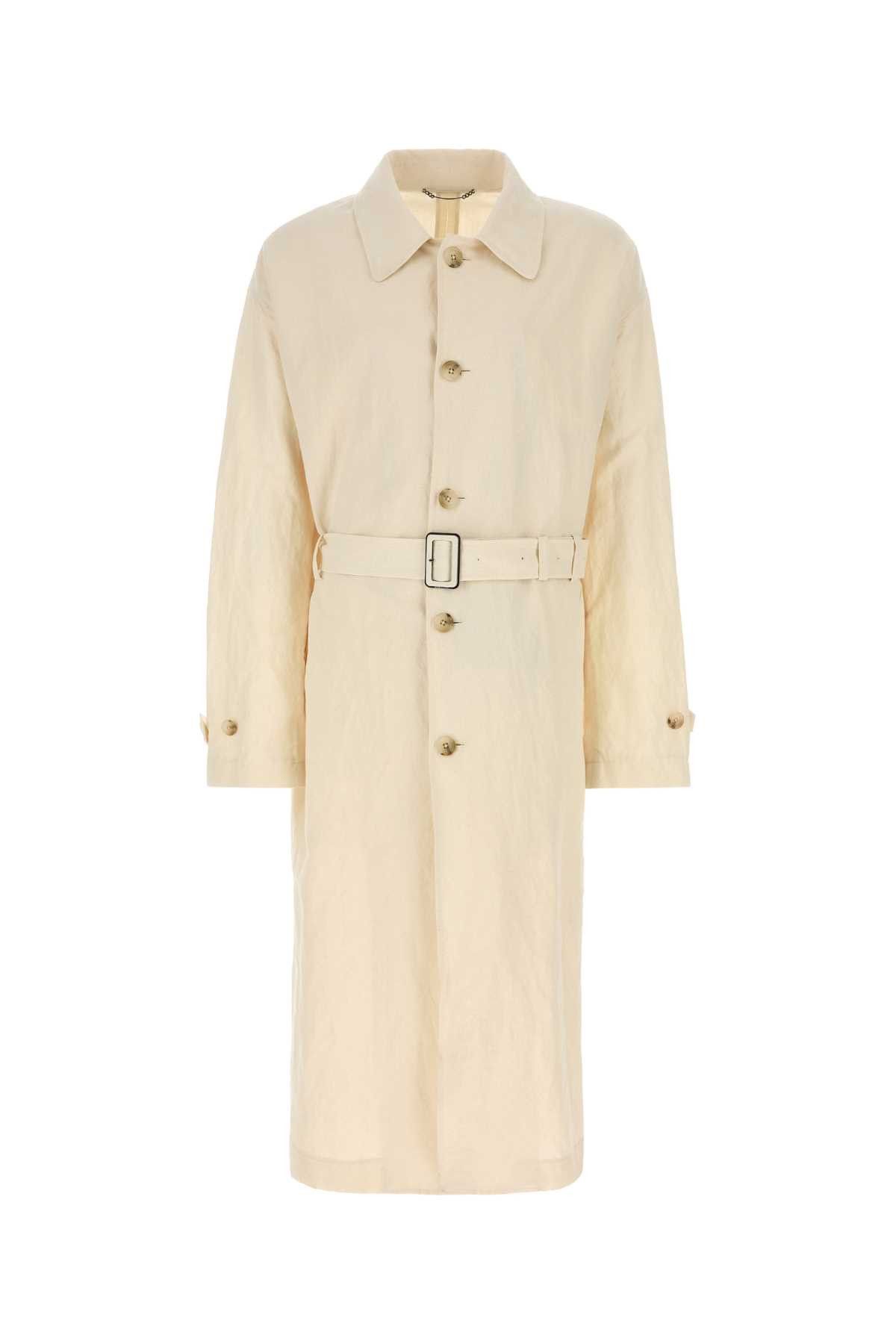 Dolce & Gabbana Sand Cotton Blend Trench Coat Size US L / EU 52-54 / 3 - 1 Thumbnail