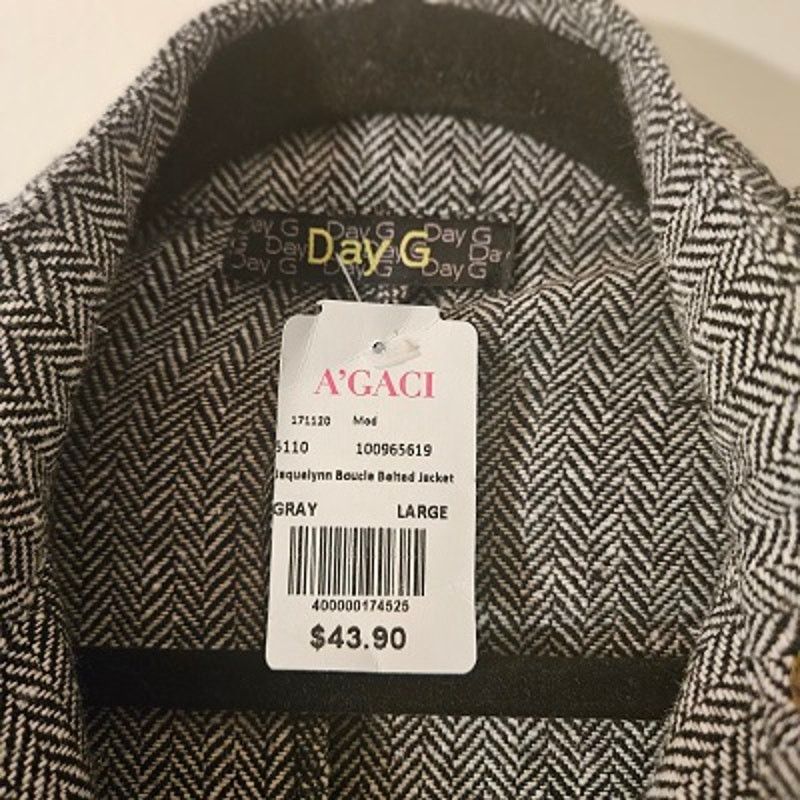 Other Agaci Day G Belted Jacket Women's Gray Size Large NWT Size L / US 10 / IT 46 - 4 Thumbnail