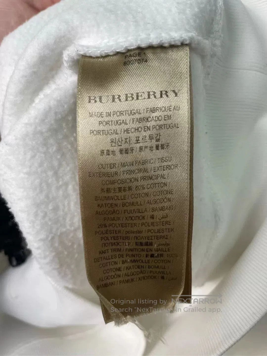 Burberry burberry embroidered sweatshirt with logo. Size US XS / EU 42 / 0 - 4 Thumbnail