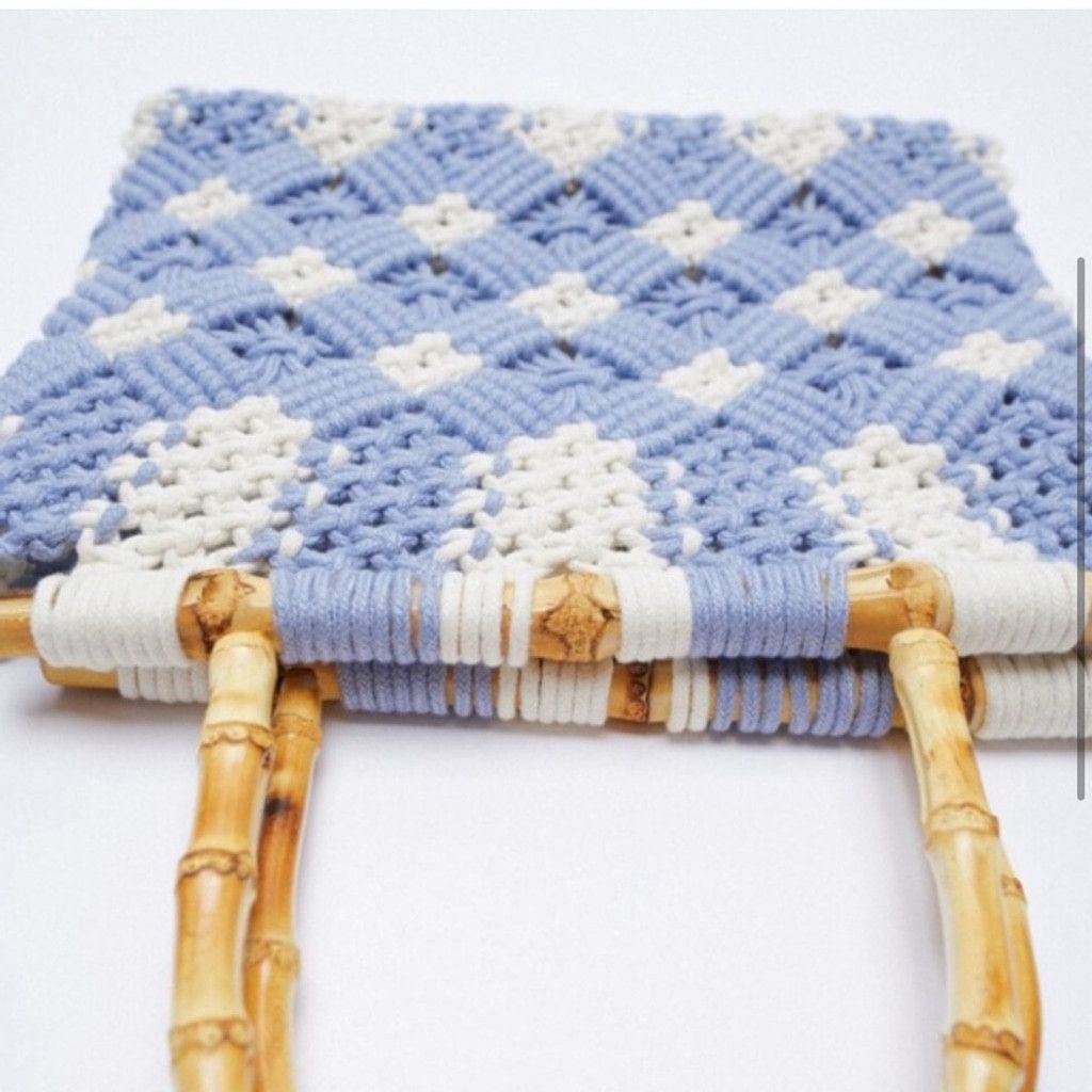 Zara Zara Macrame Shopper Bag Size ONE SIZE - 3 Thumbnail