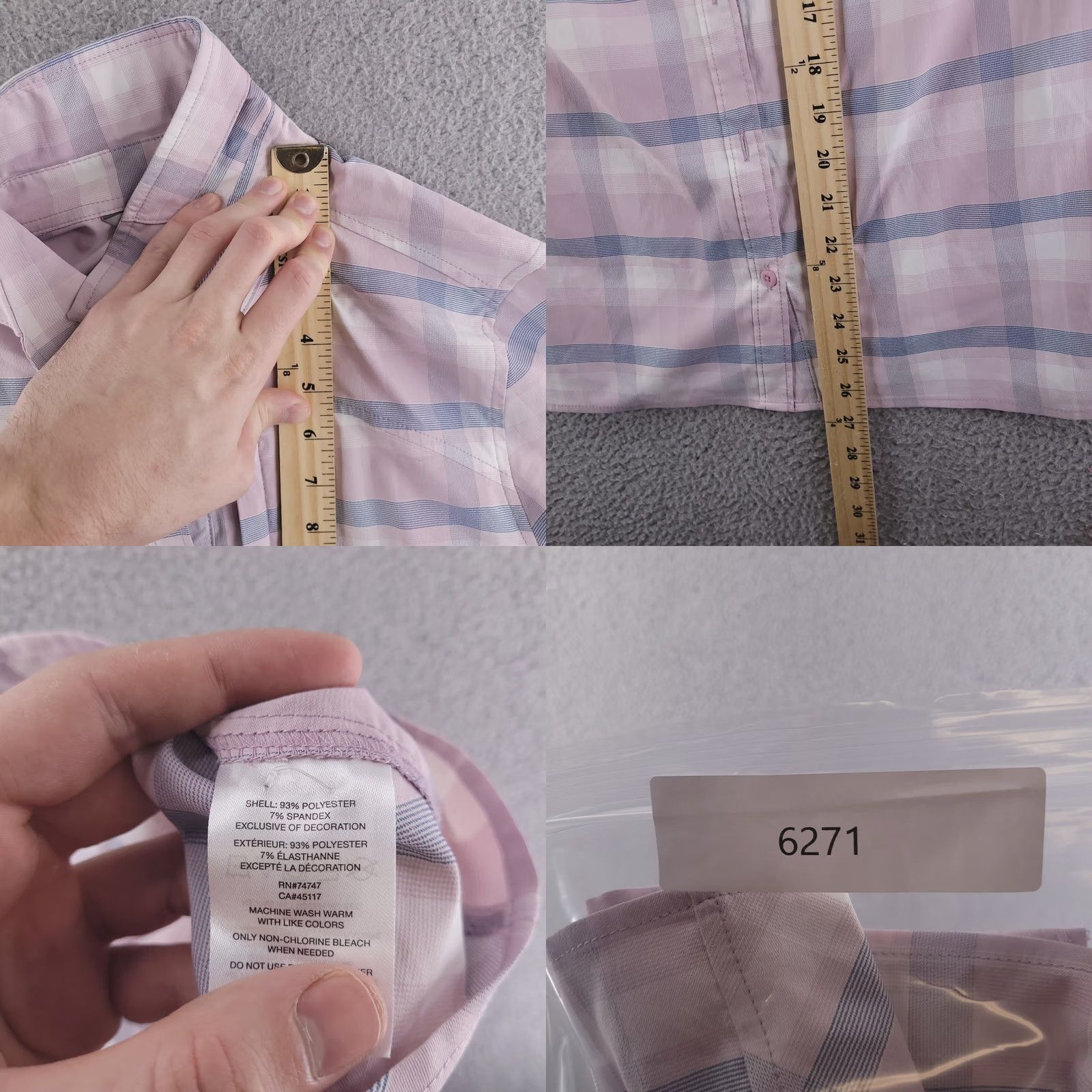 ASCENO Ascend Shirt Womens Small Pink Button-Up Short Sleeve Performance Pink Womens S Size S / US 4 / IT 40 - 8 Thumbnail