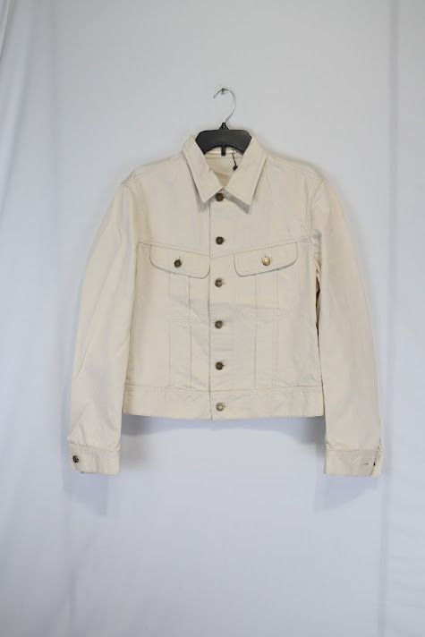 image of Tom Ford O1Rshd1 Denim Jacket In Ivory, Men's (Size Medium)
