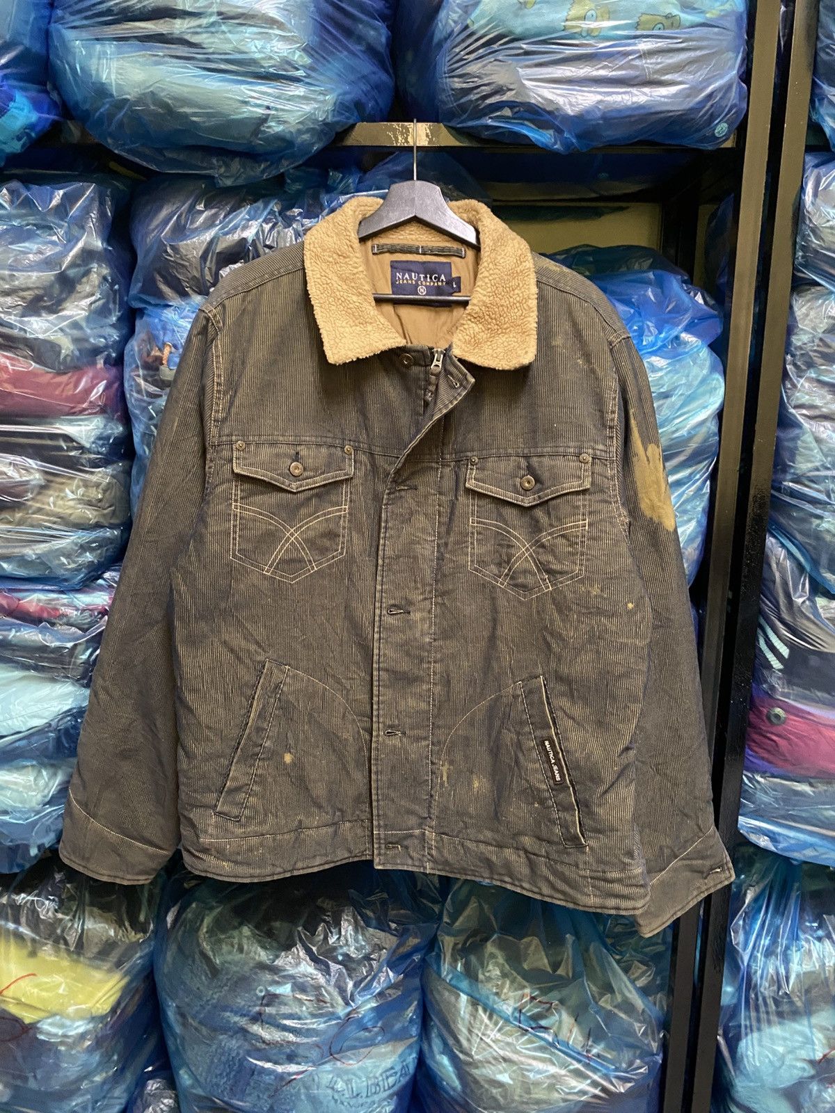 Nautica VINTAGE Y2K NAUTICA CORDUROY JACKET Size US L / EU 52-54 / 3 - 16 Thumbnail