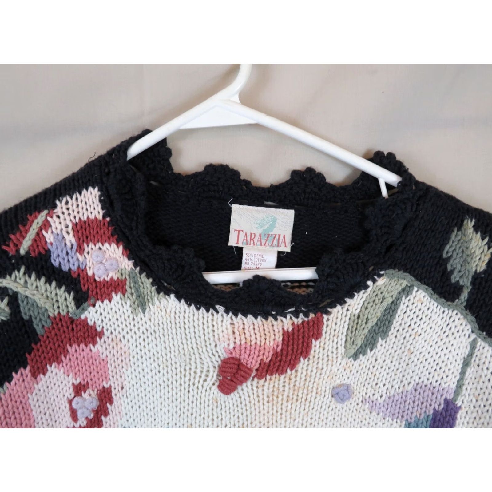 Vintage VINTAGE Tarazzia Sweater Womens M Medium Knit Retro Design Hobo Hip Hop Stain VTG Size M / US 6-8 / IT 42-44 - 4 Thumbnail