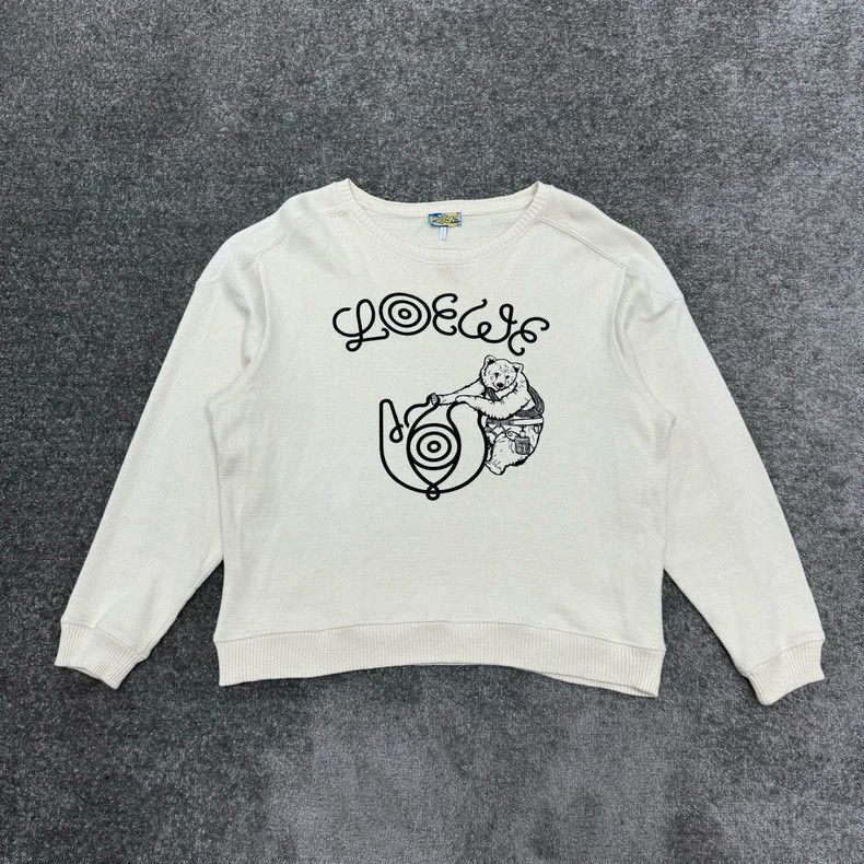 Loewe LOEWE American craftsman bear knit sweater Size L / US 10 / IT 46 - 1 Thumbnail