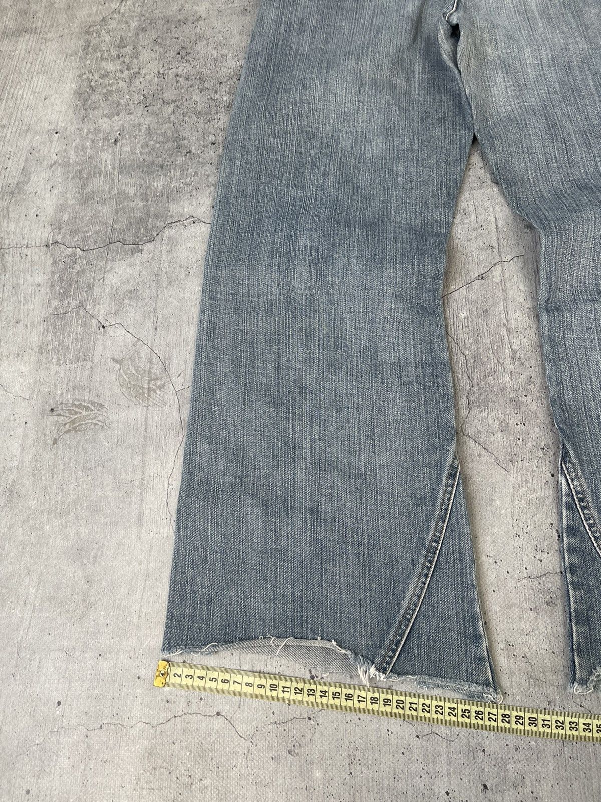 Emporio Armani Vintage Emperio Armani Distressed Denim Jeans Pants Faded Size US 29 - 2 Thumbnail