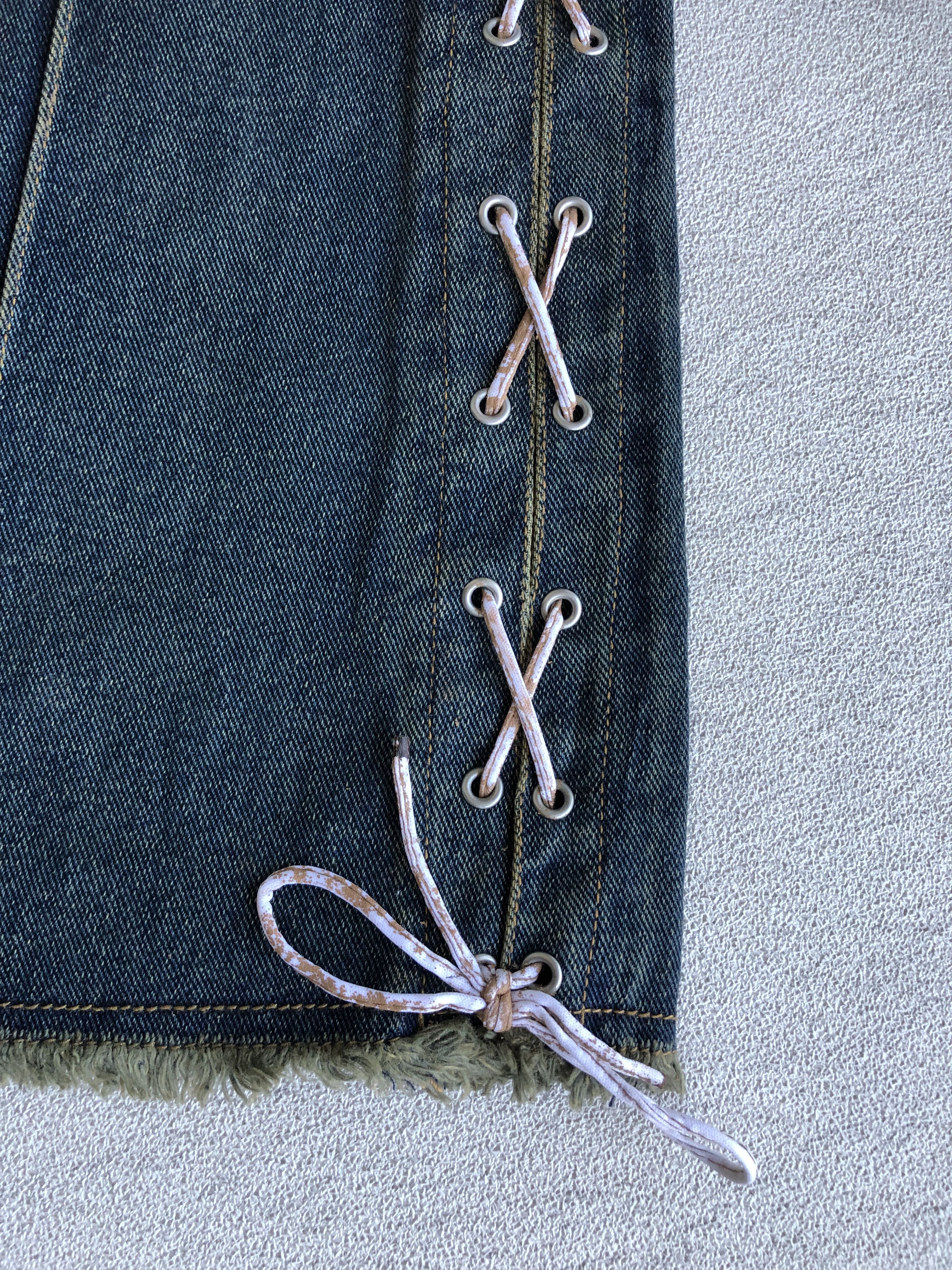 Japanese Brand Jouer aux echecs Y2K Flared Jeans Size US 33 - 7 Thumbnail