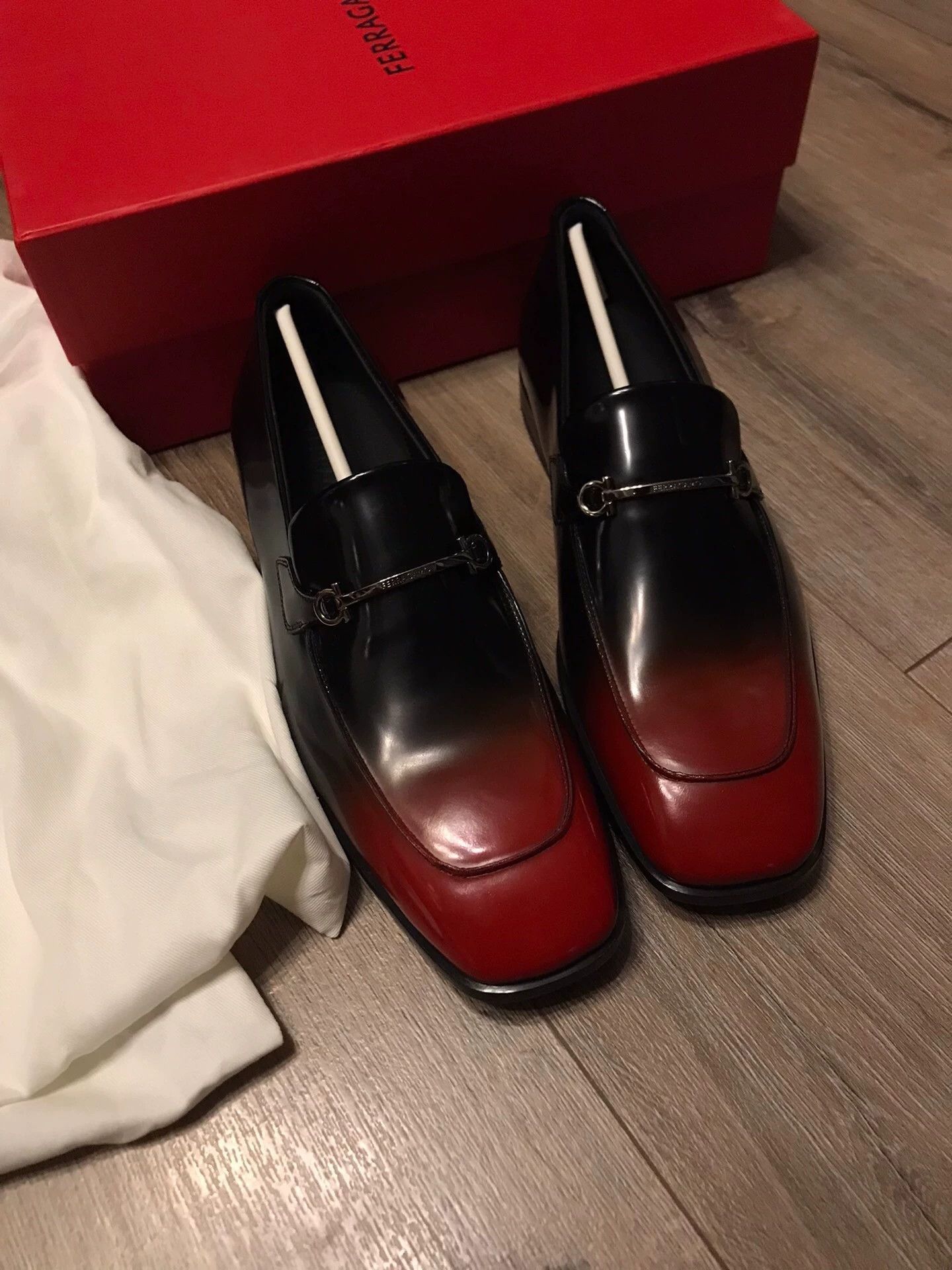 Salvatore Ferragamo Multi-Color Gradient Slip-On Loafers Size US 8.5 / EU 41-42 - 1 Thumbnail