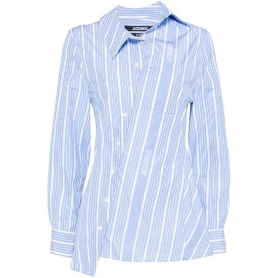 Jacquemus JACQUEMUS Women Shirts 243SH062 1691 3EV BLUE Size XS / US 0-2 / IT 36-38 - 1 Thumbnail