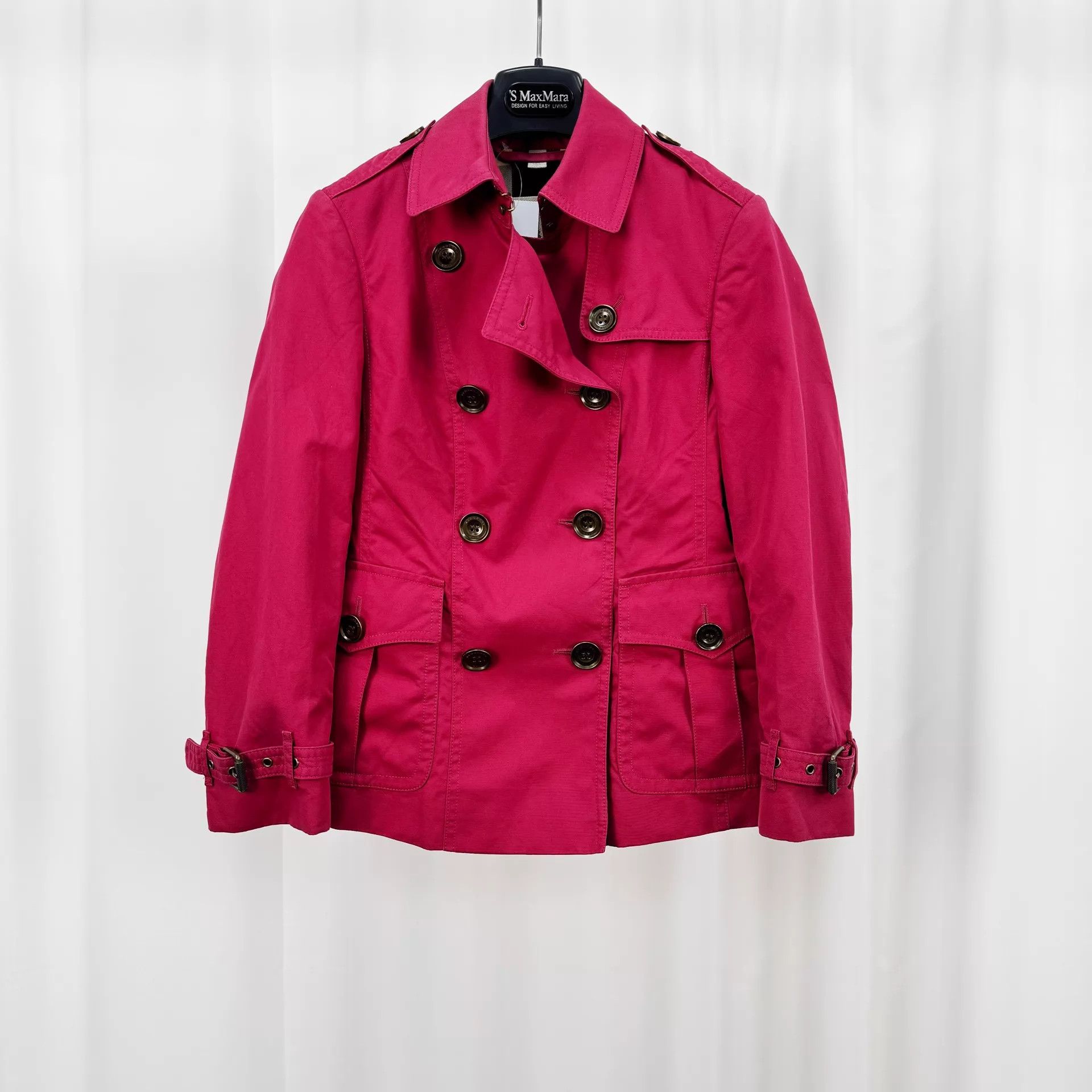 Burberry Burberry Double-Breasted Short Trench UK4 98 New Size XS / US 0-2 / IT 36-38 - 1 Thumbnail