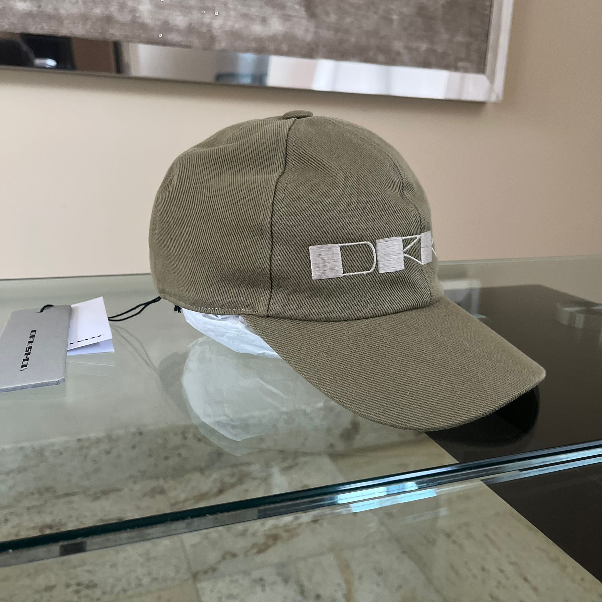 Rick Owens Drkshdw o1rshd1 Size M / Embroidered Logo Snapback Hat Pale Green Size ONE SIZE - 3 Thumbnail