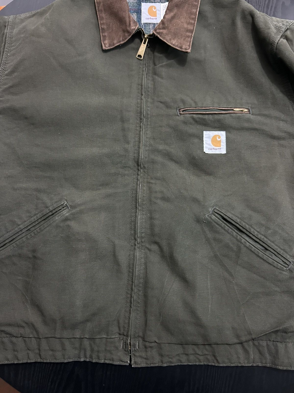 Carhartt 1995 Carhartt Detroit Dark Olive JB1266 Deadstock Size US XL / EU 56 / 4 - 6 Thumbnail