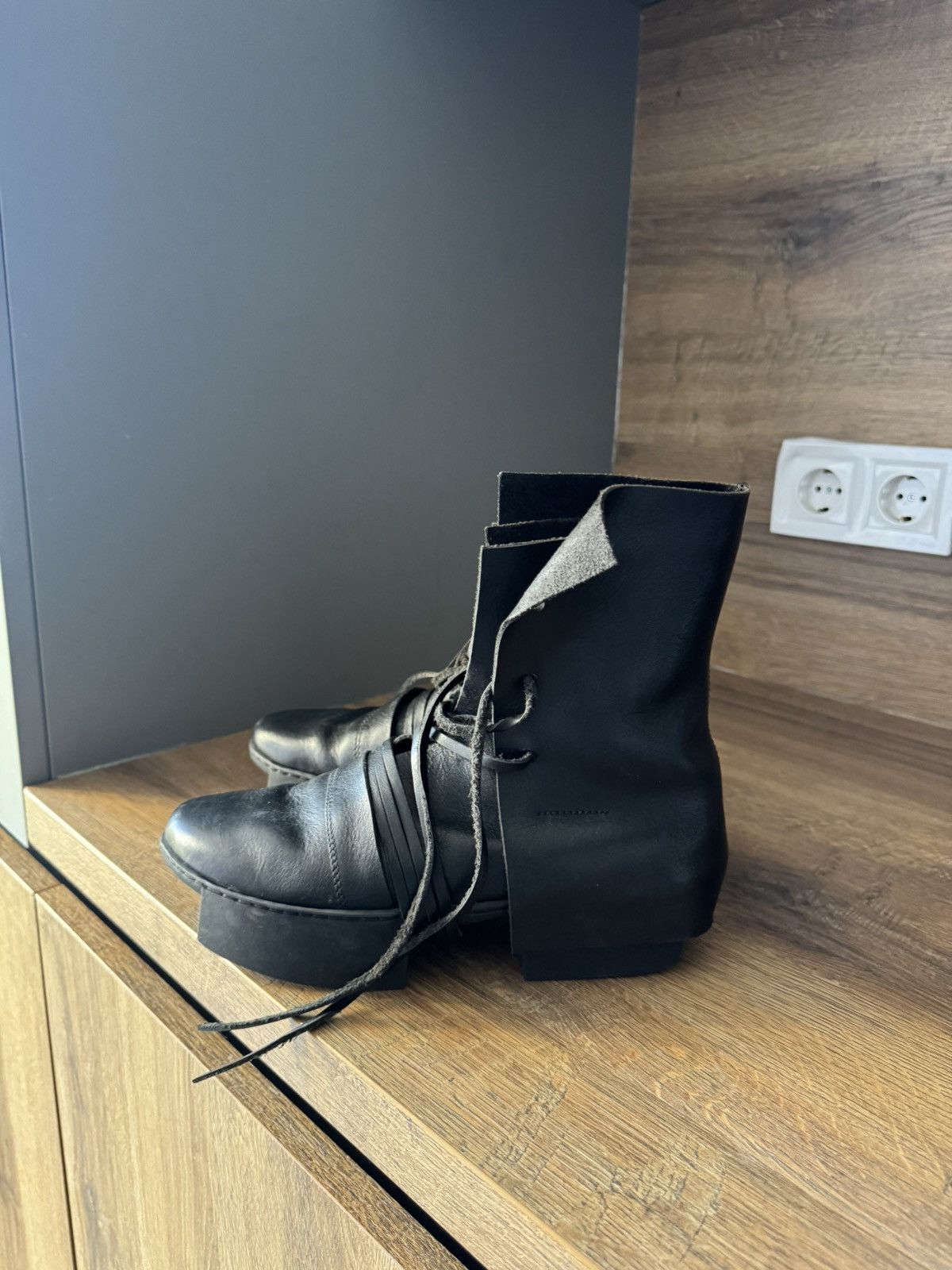 Trippen Trippen Shield F Leather Wrap Straps Boxing Biker Boots Size US 8 / IT 38 - 6 Thumbnail